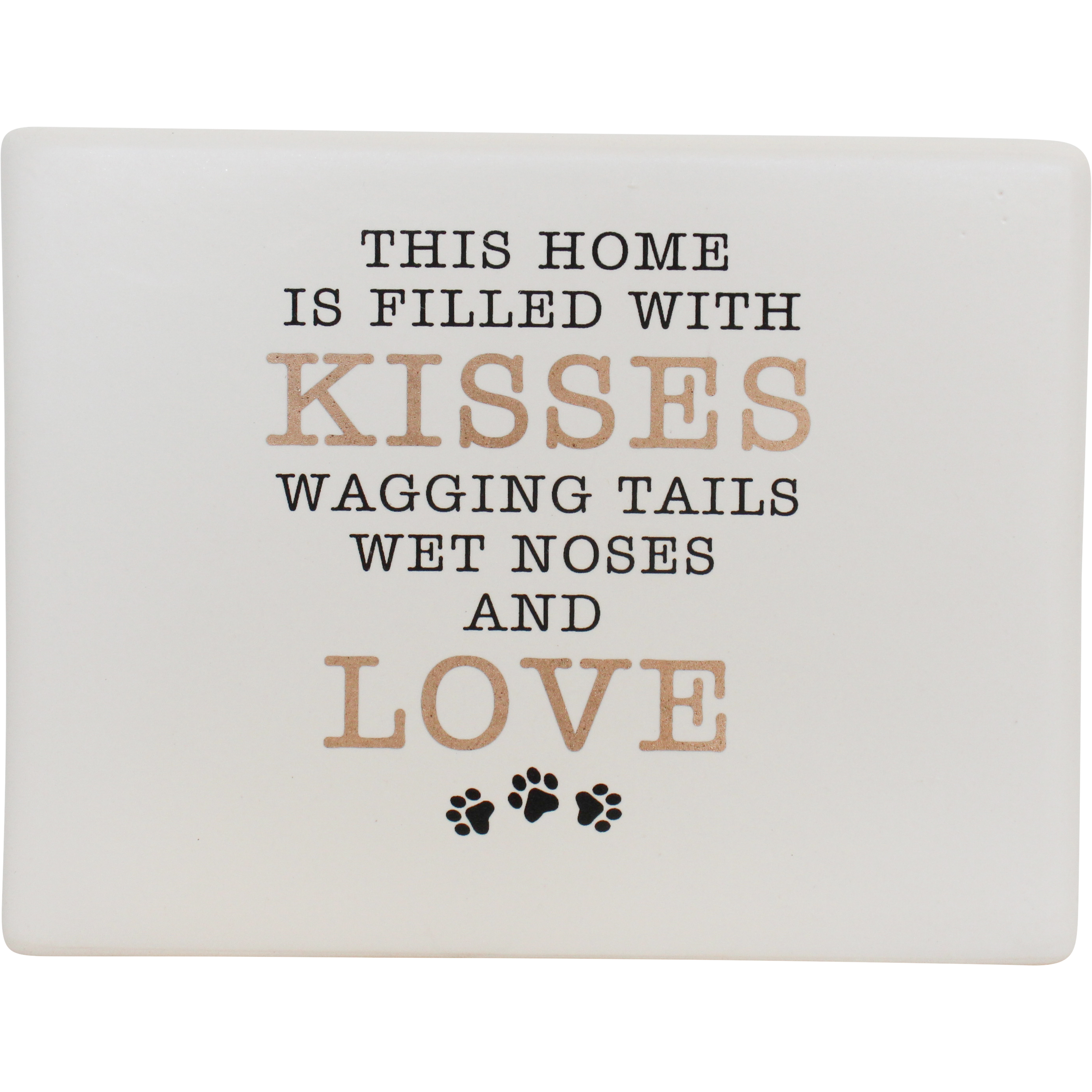 Ceramic Sign Kisses and Tails