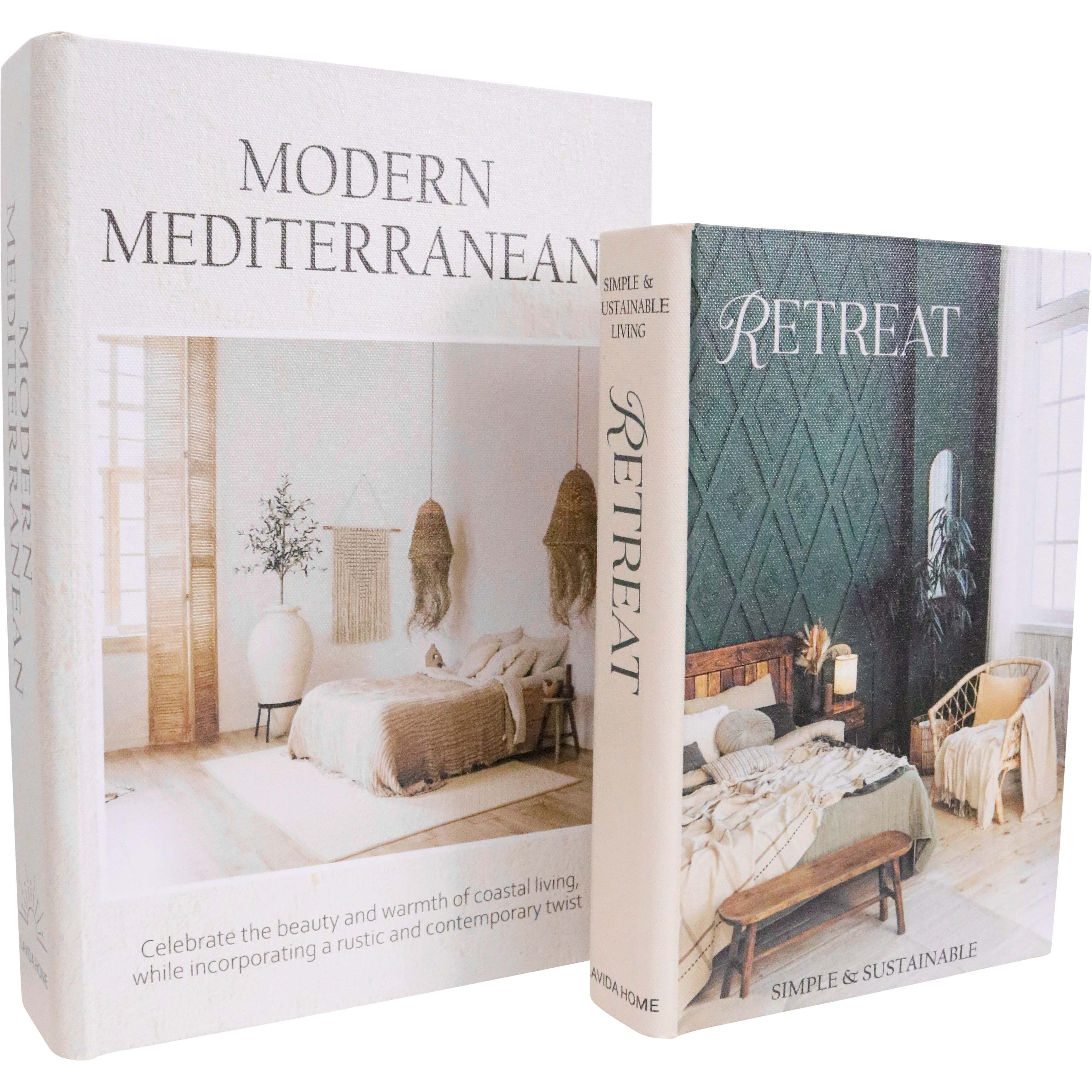 Book Box S/2 Med Modern Retreat