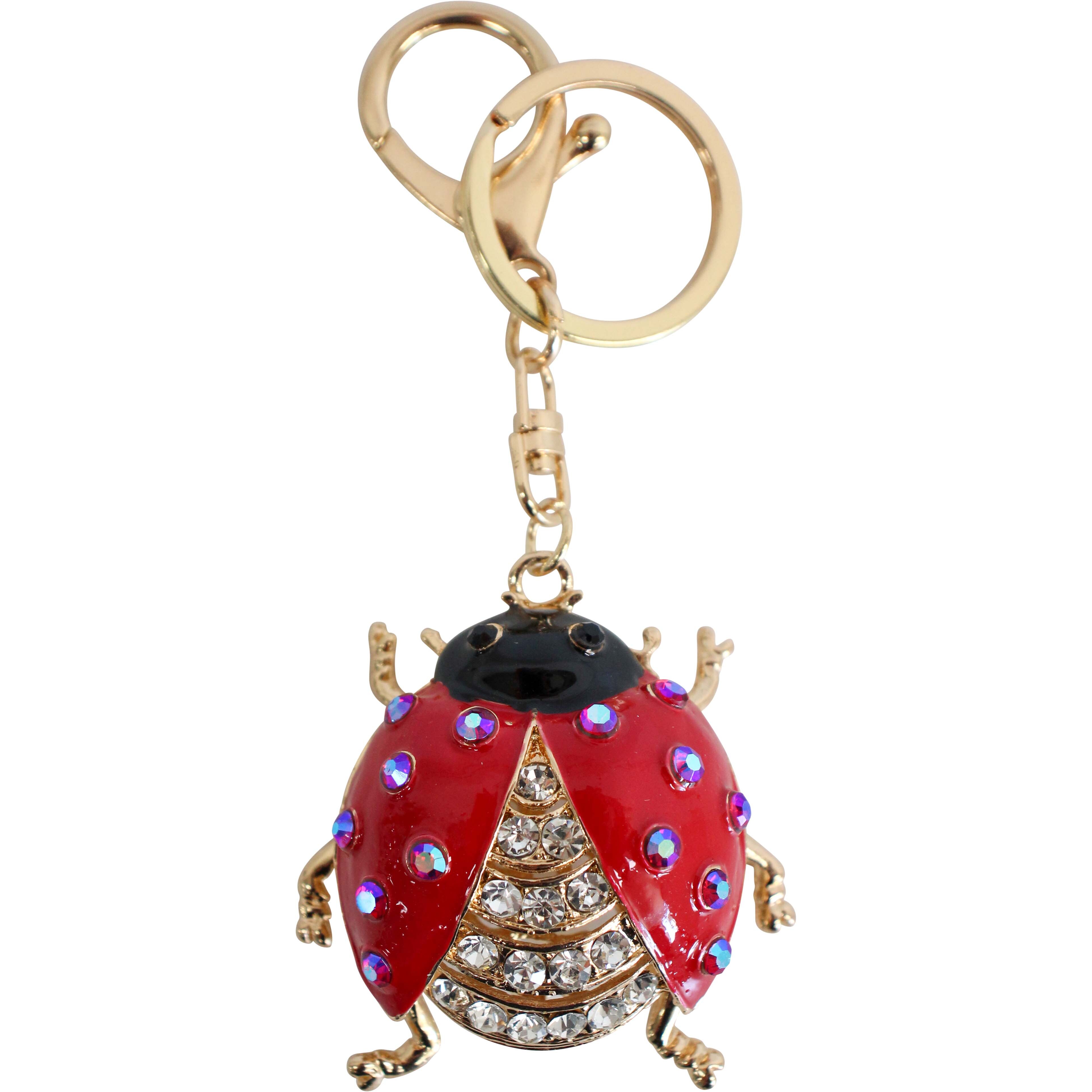 Keyring Ladybug Red