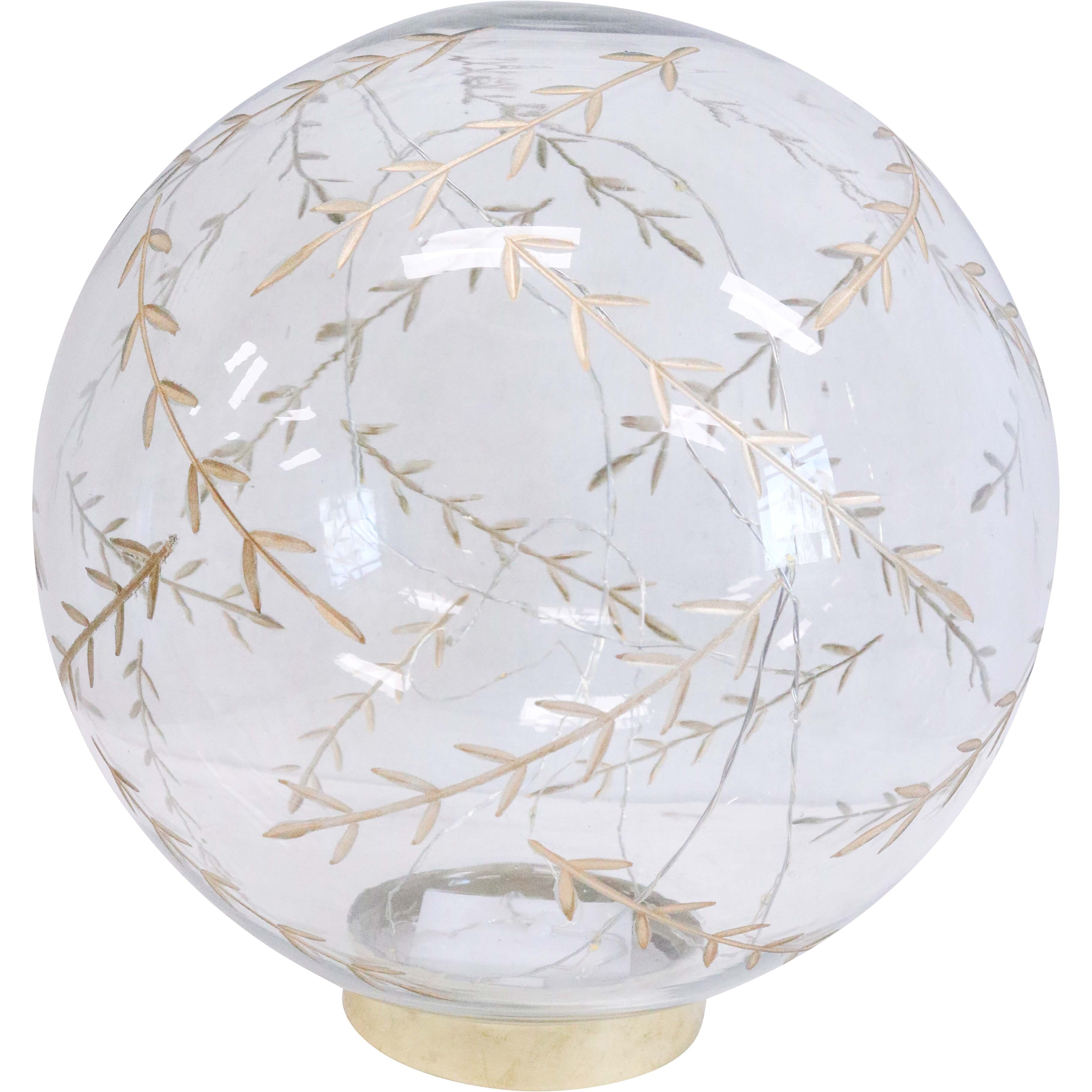 LED Glass Leaf Ball XL