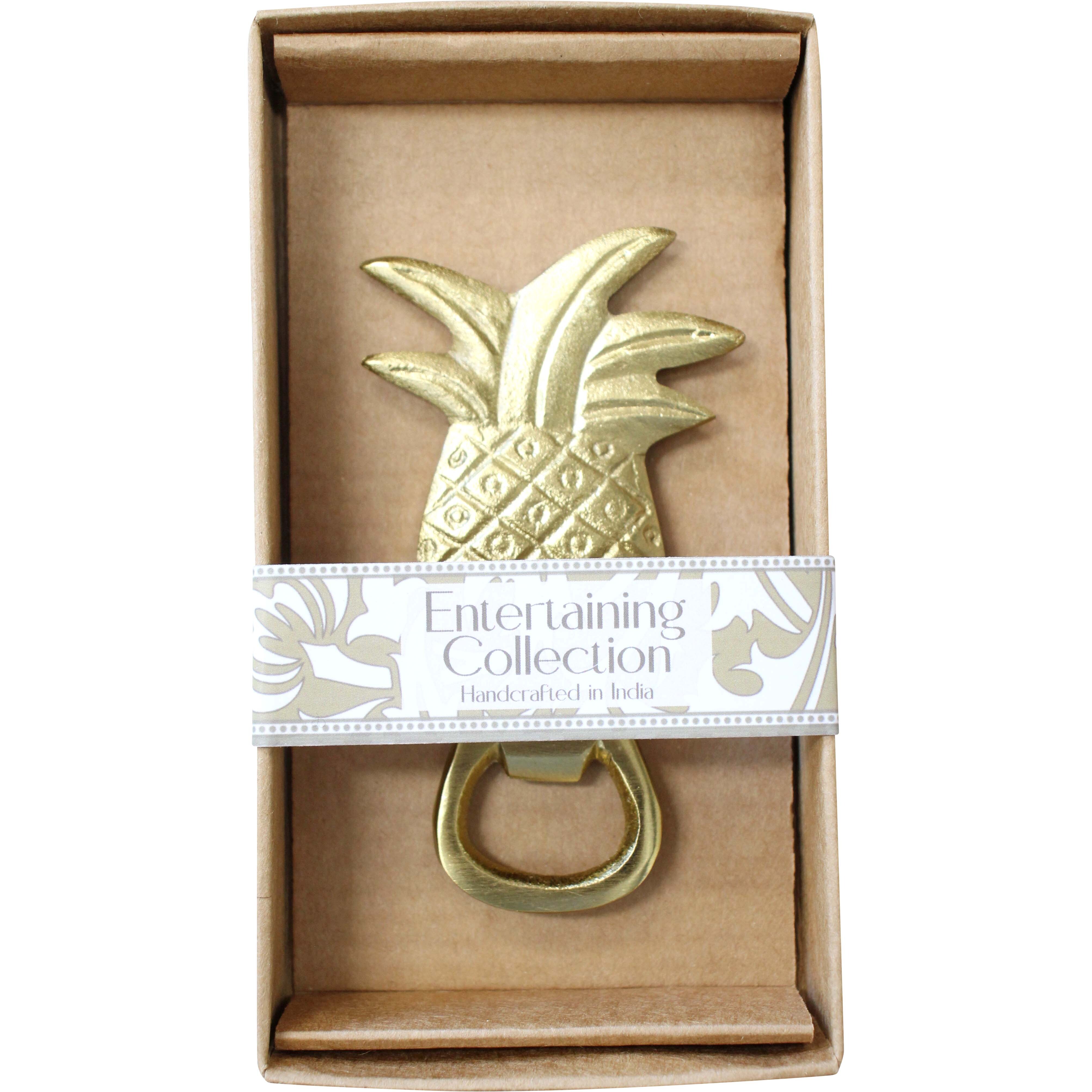 Bottle Opener Pineapple Brass