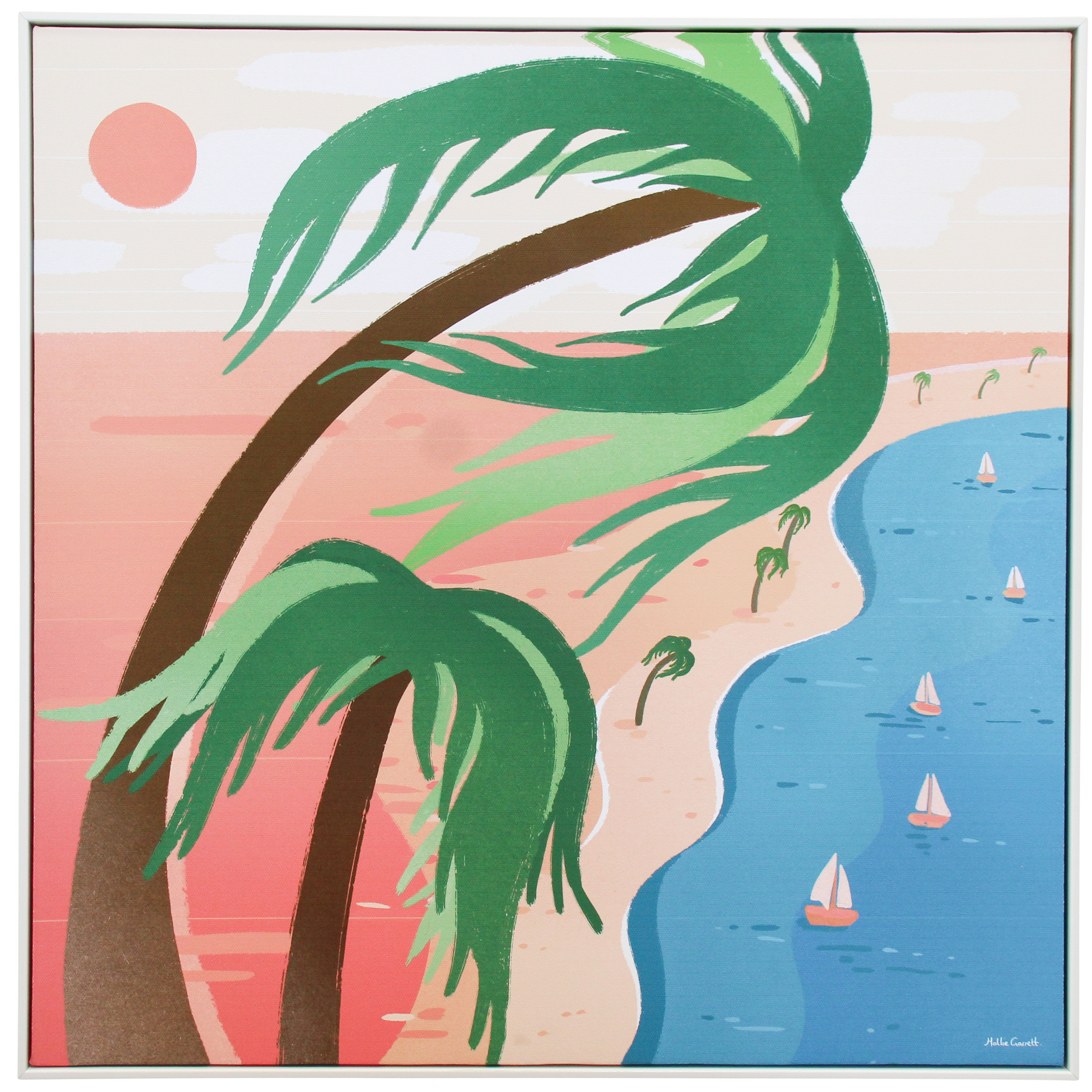 Framed Canvas Beachy Breeze