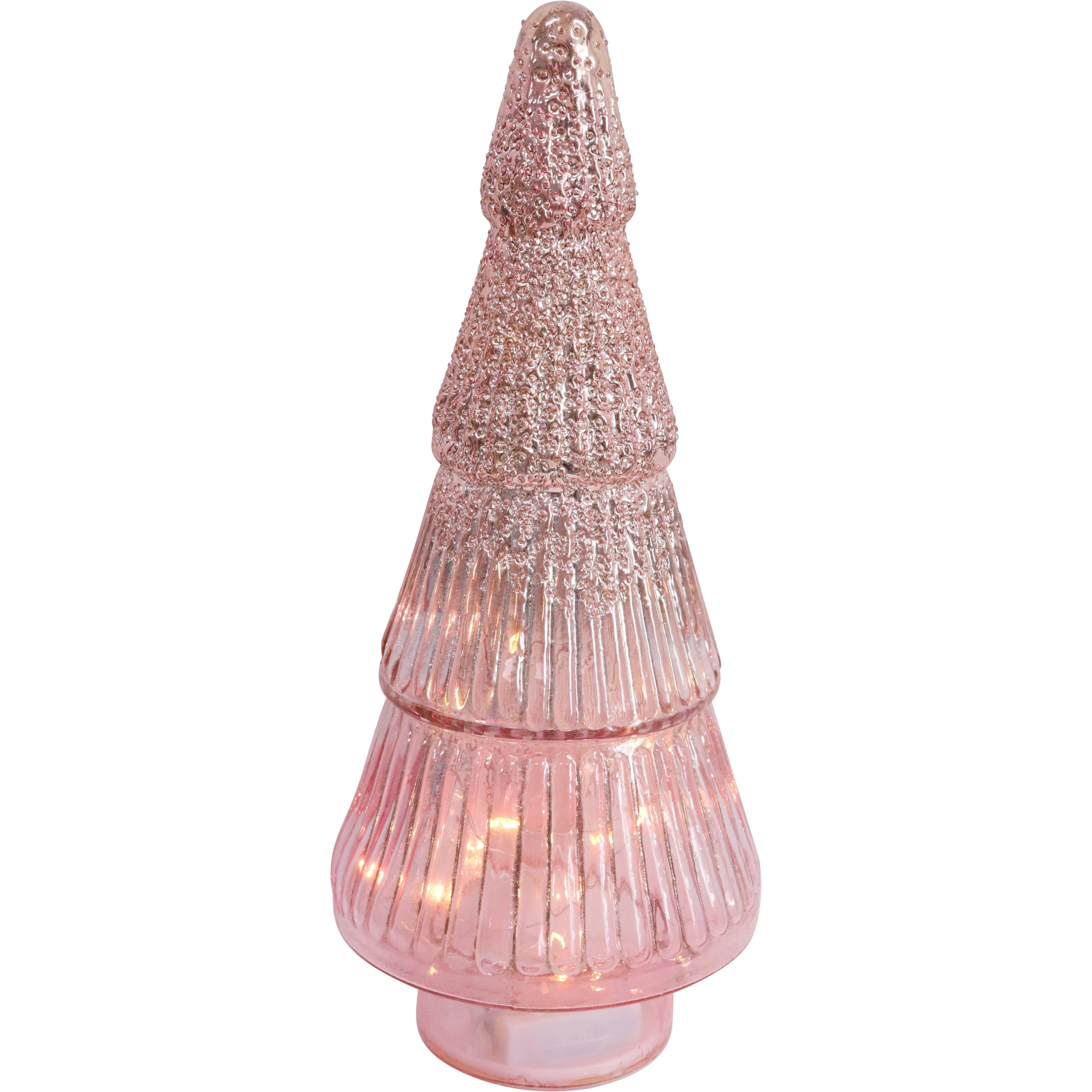 LED Xmas Tree Glimpse of Pink Lrg