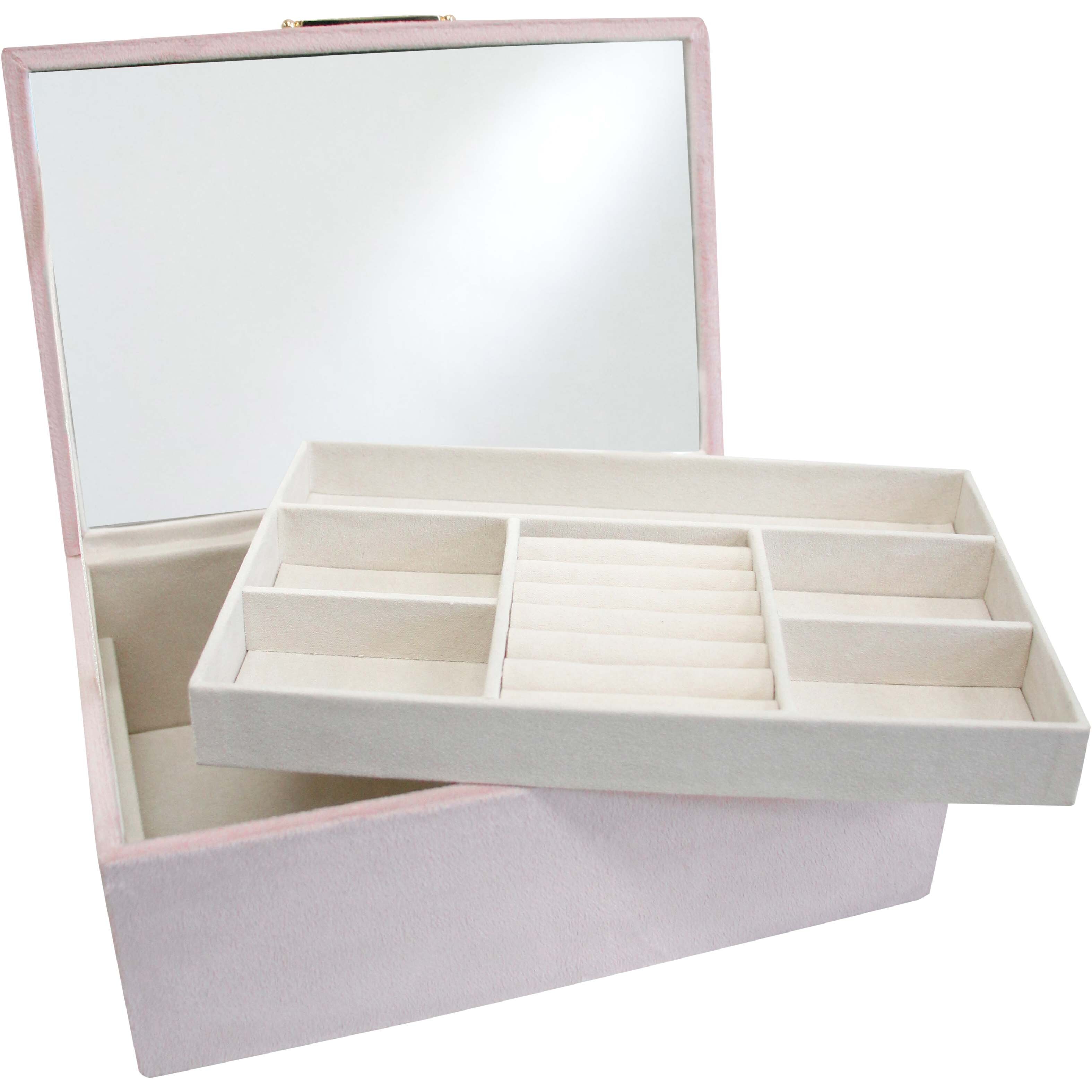 Velvet Jewellery Box Lrg Musk