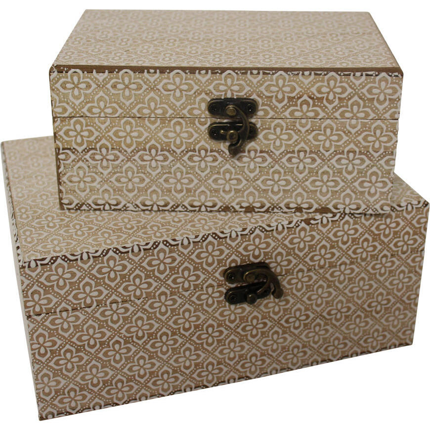 Boxes Trellis Stamp S/2