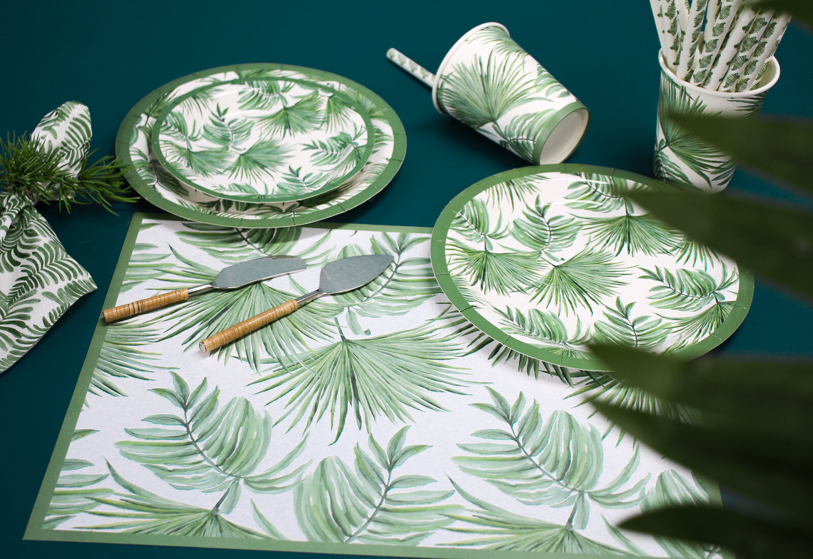 Paper Plate Set/20 Tropic Lrg