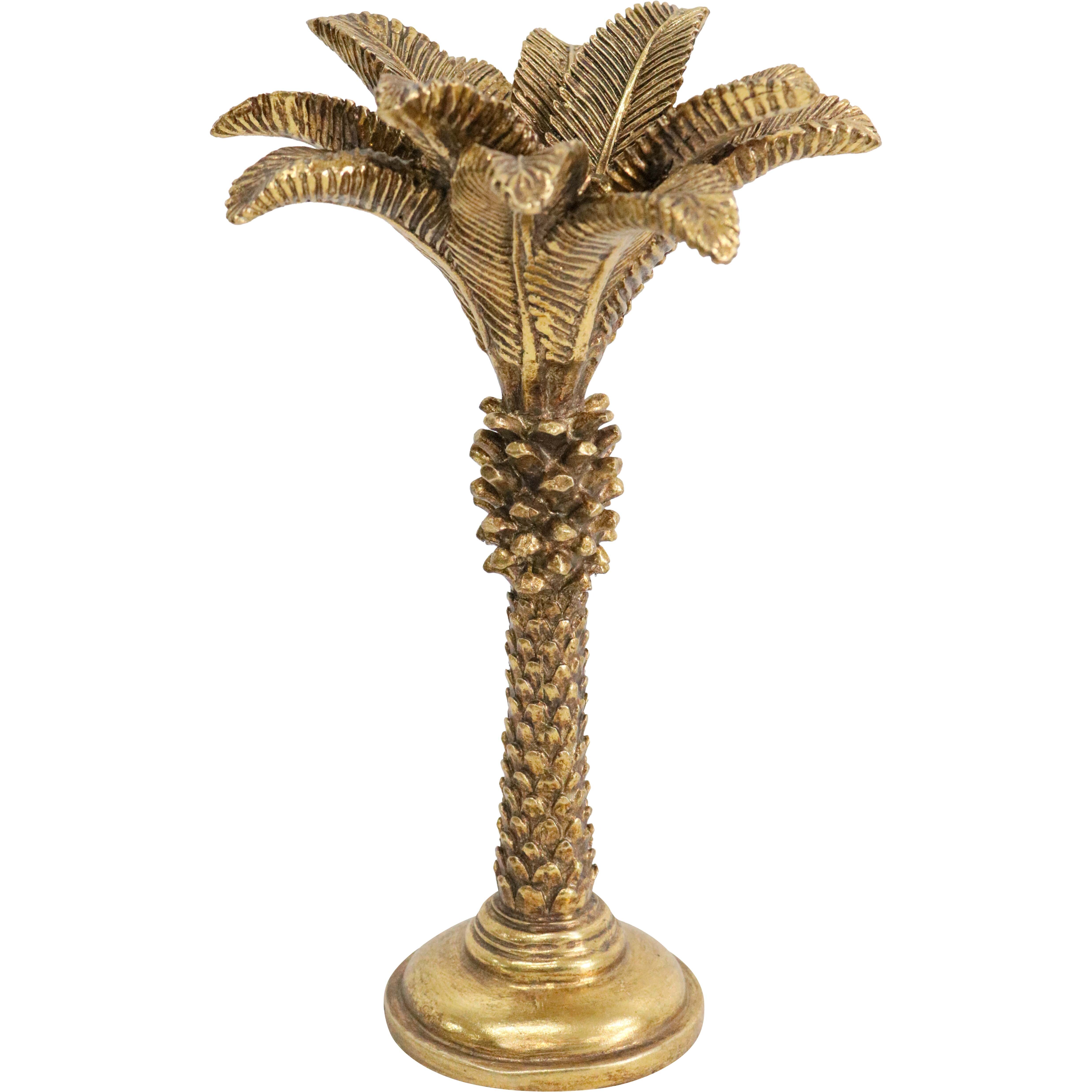 Queen Palm Candle Holder Lrg