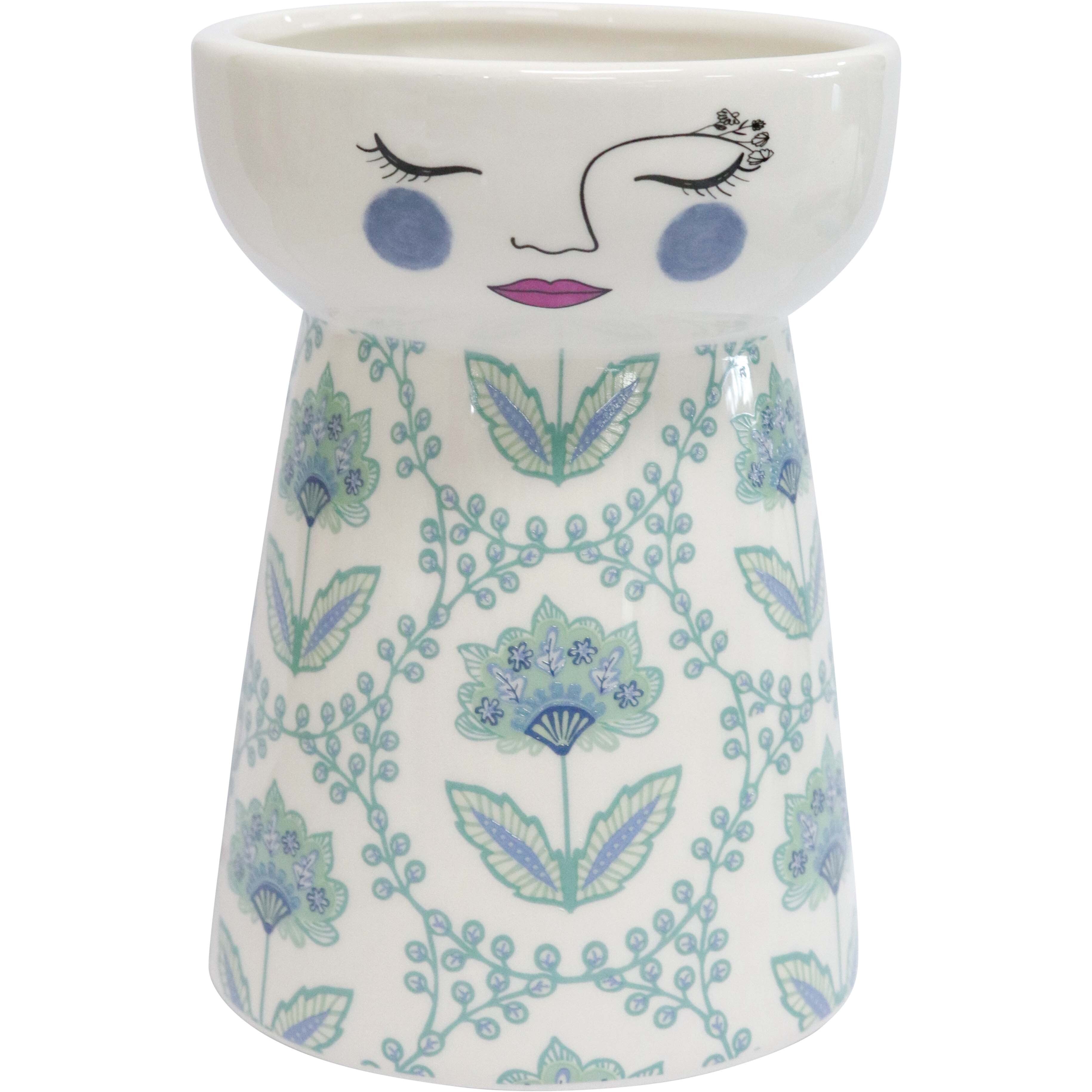 Doll Vase Blue Chintz