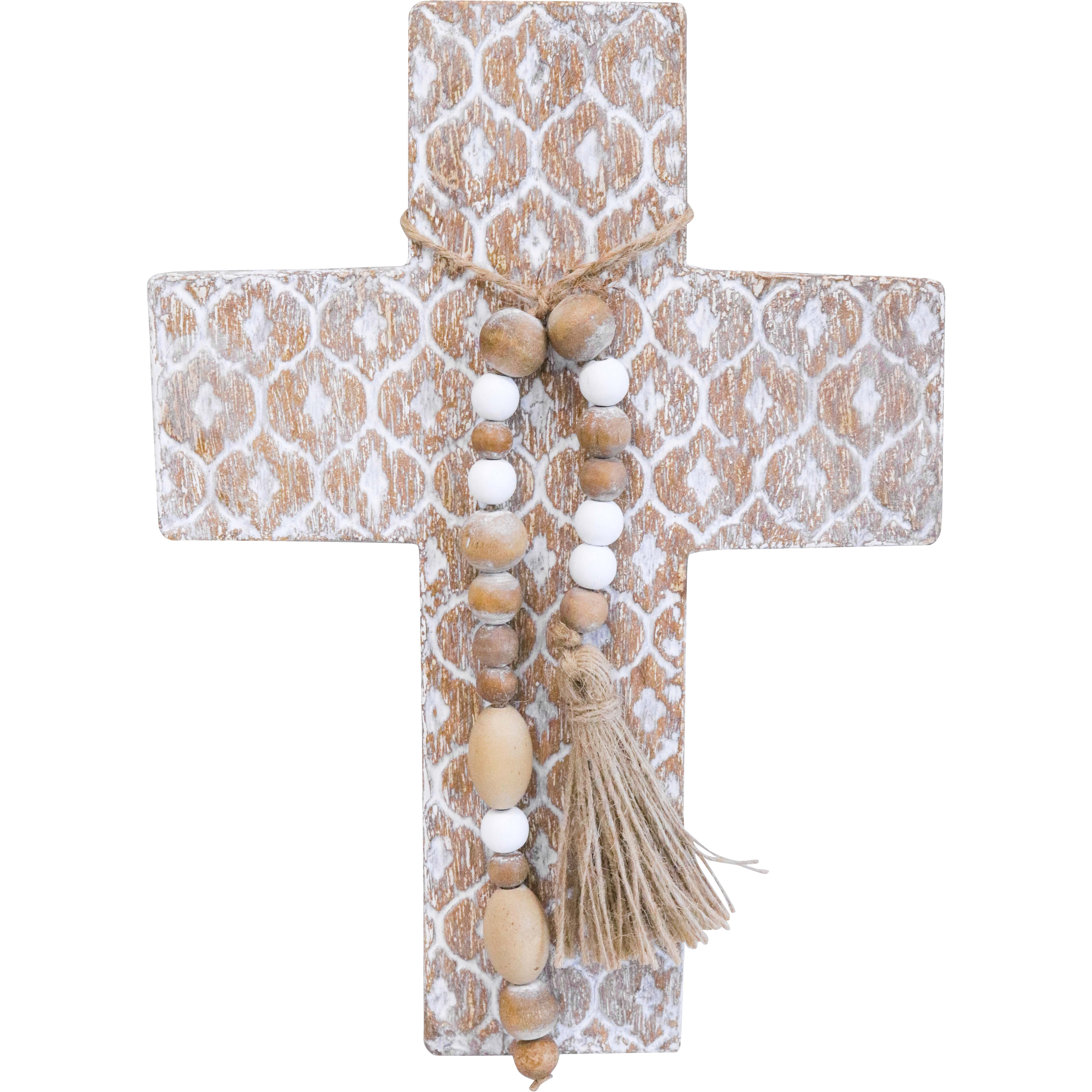 Cross Motif Beaded