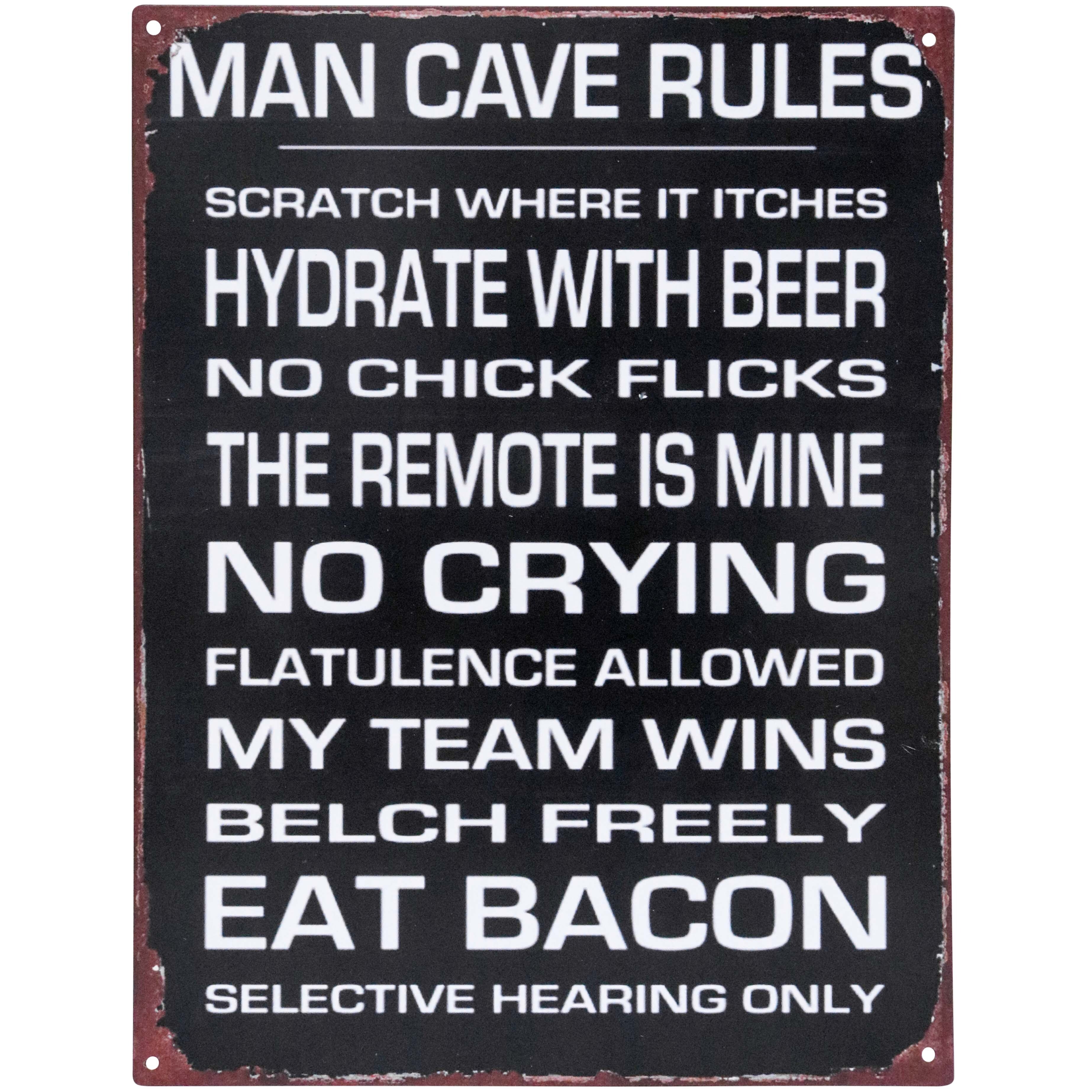 Sign Man Cave Rules