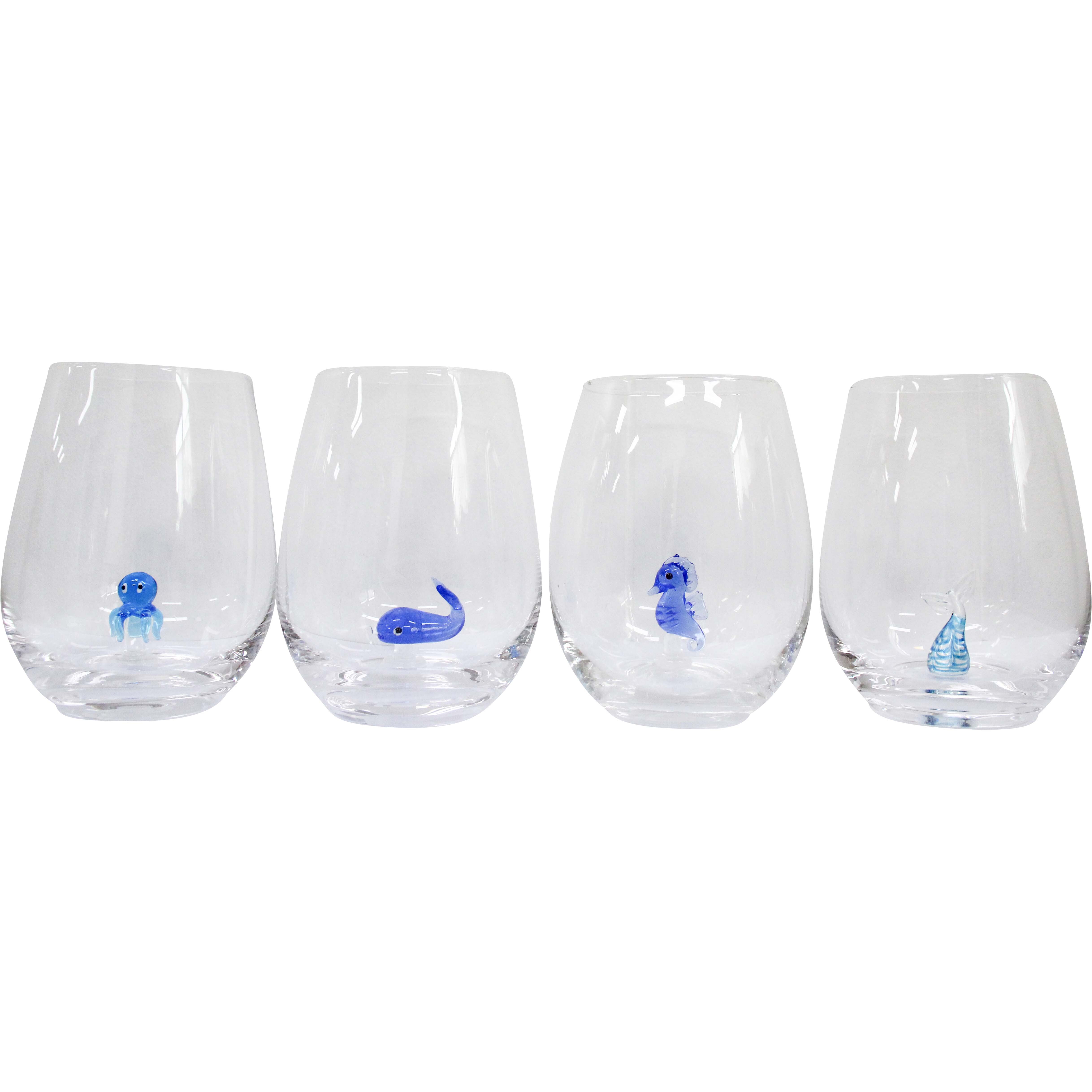 Glass Gift S/4 Ocean Novelty