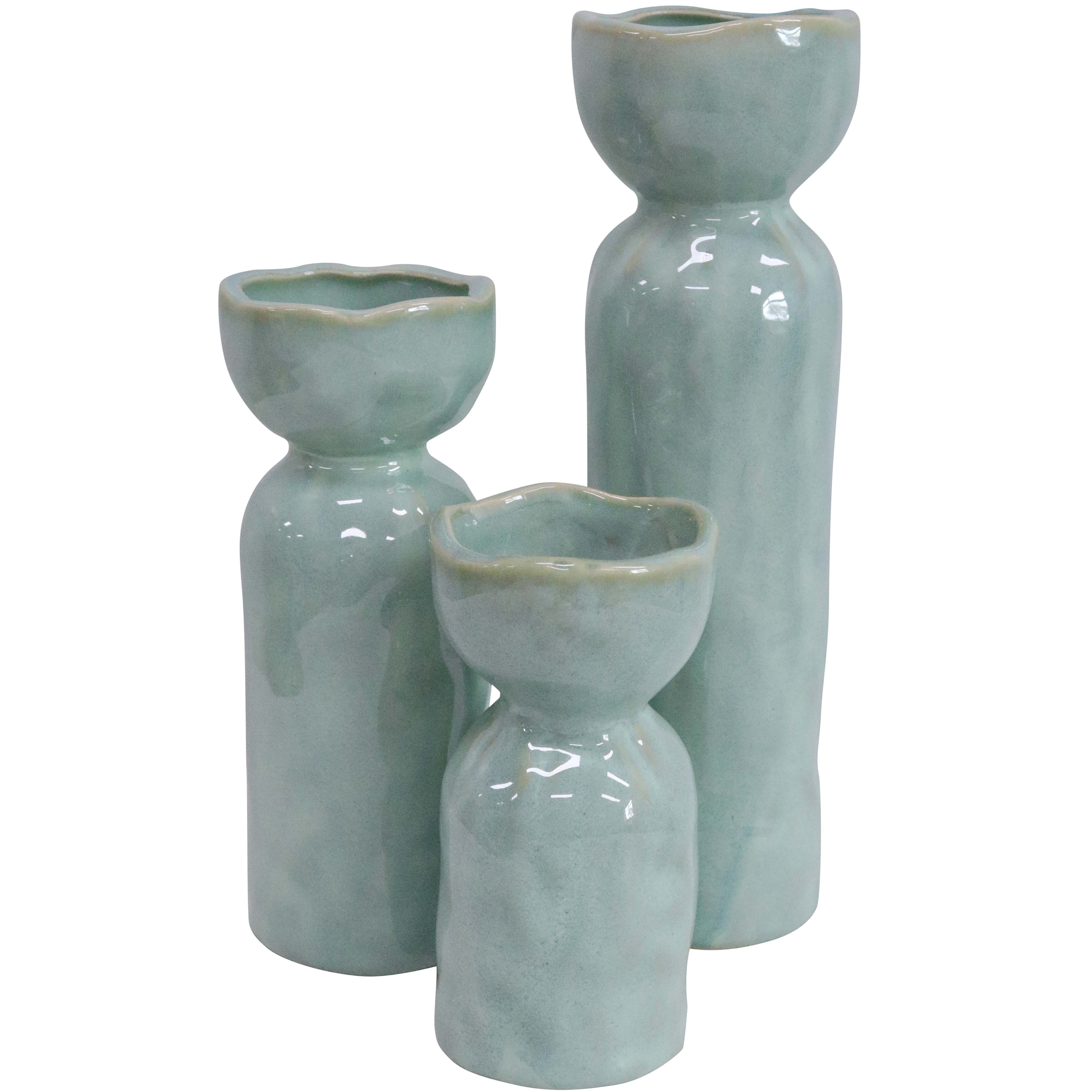 S/3 Botanical Vases