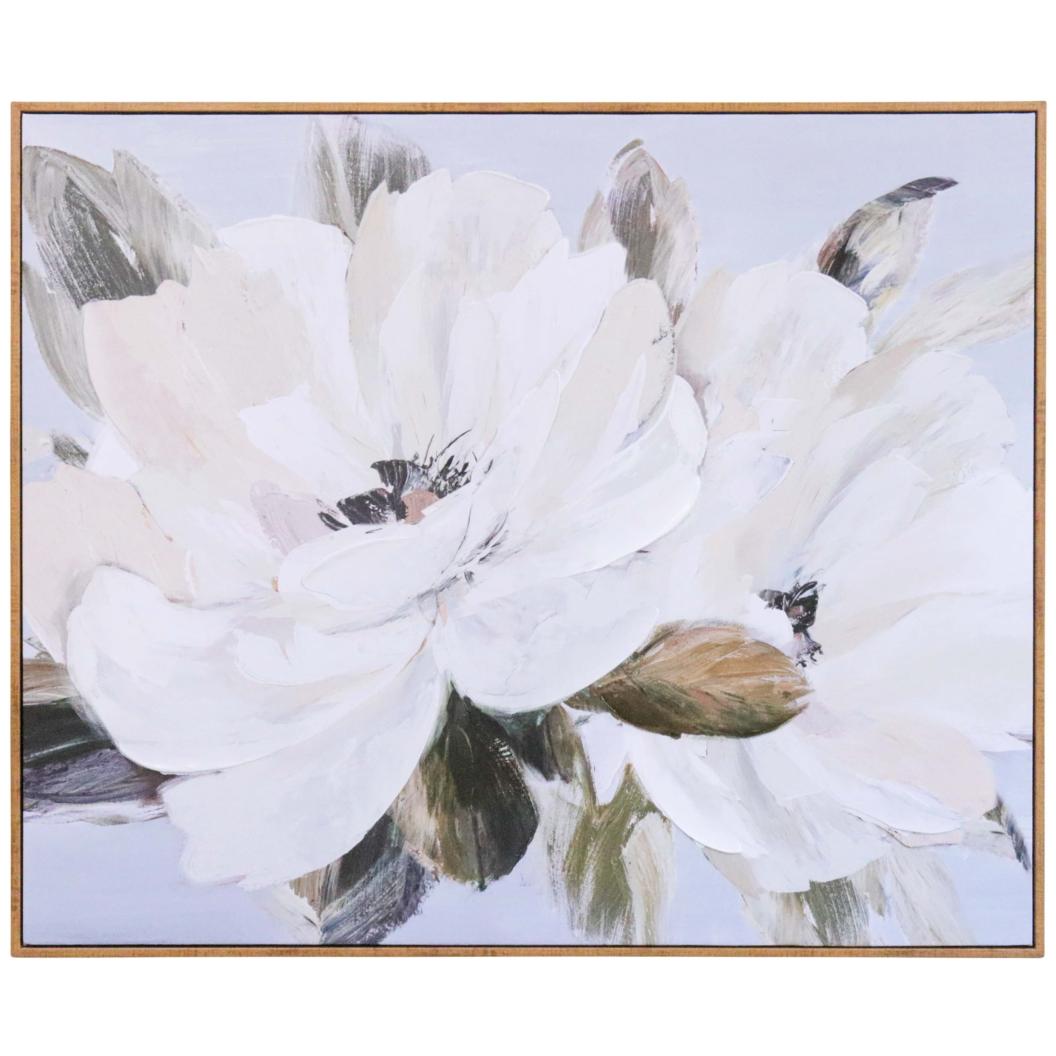 Framed Canvas Country Blooms