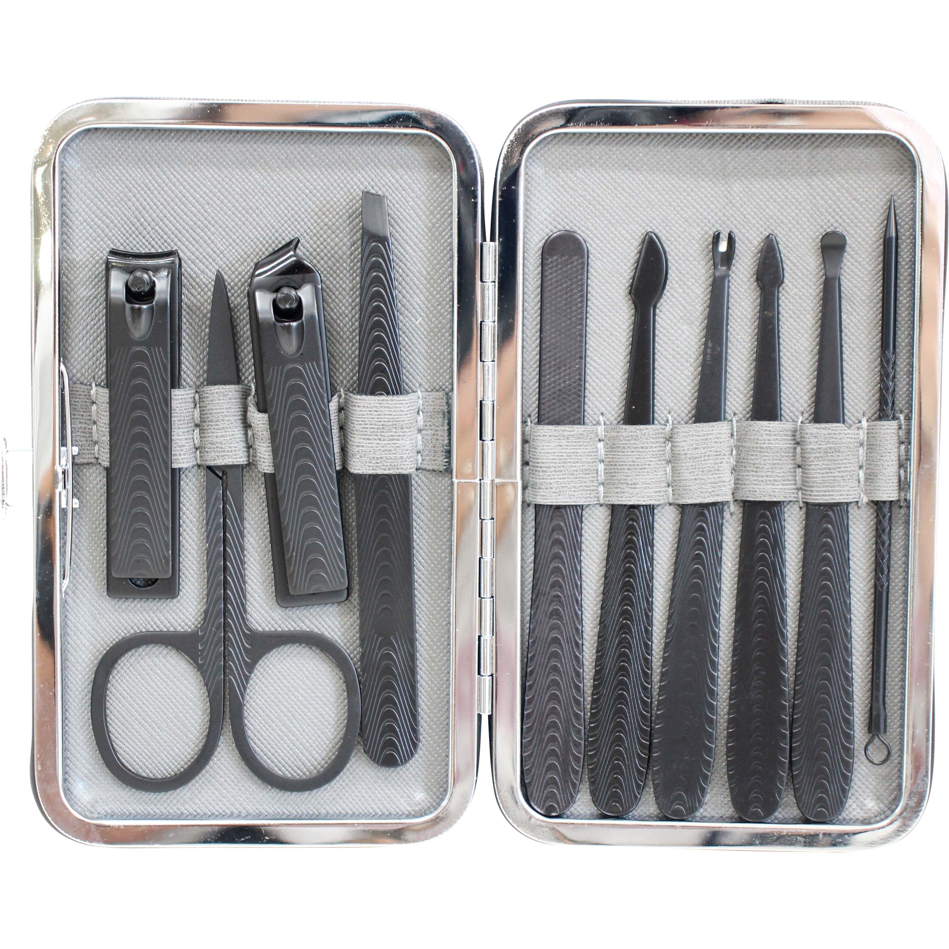 Manicure Set Grey/Black