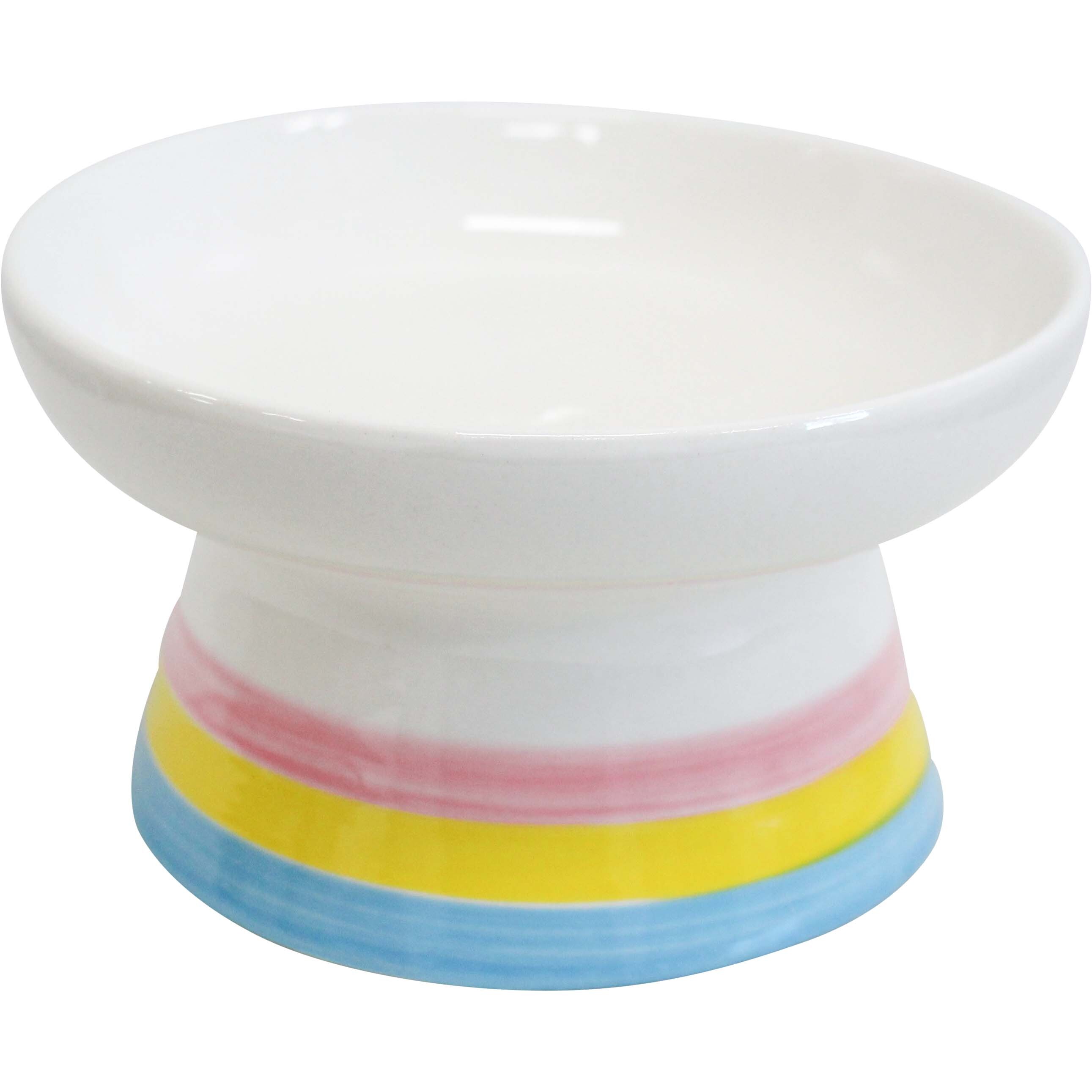 Raised Pet Bowl Stripe