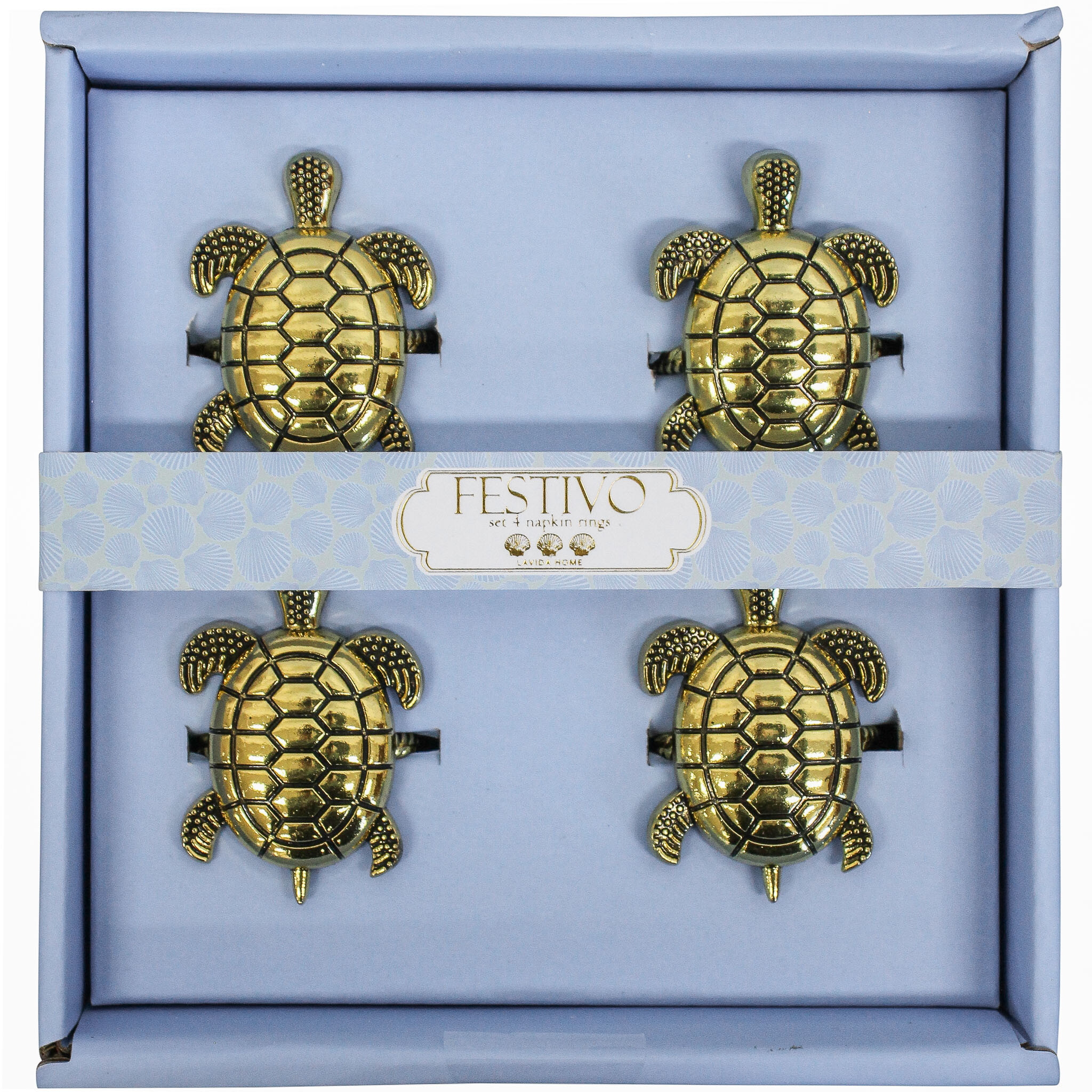 Napkin Rings S/4 Turtles