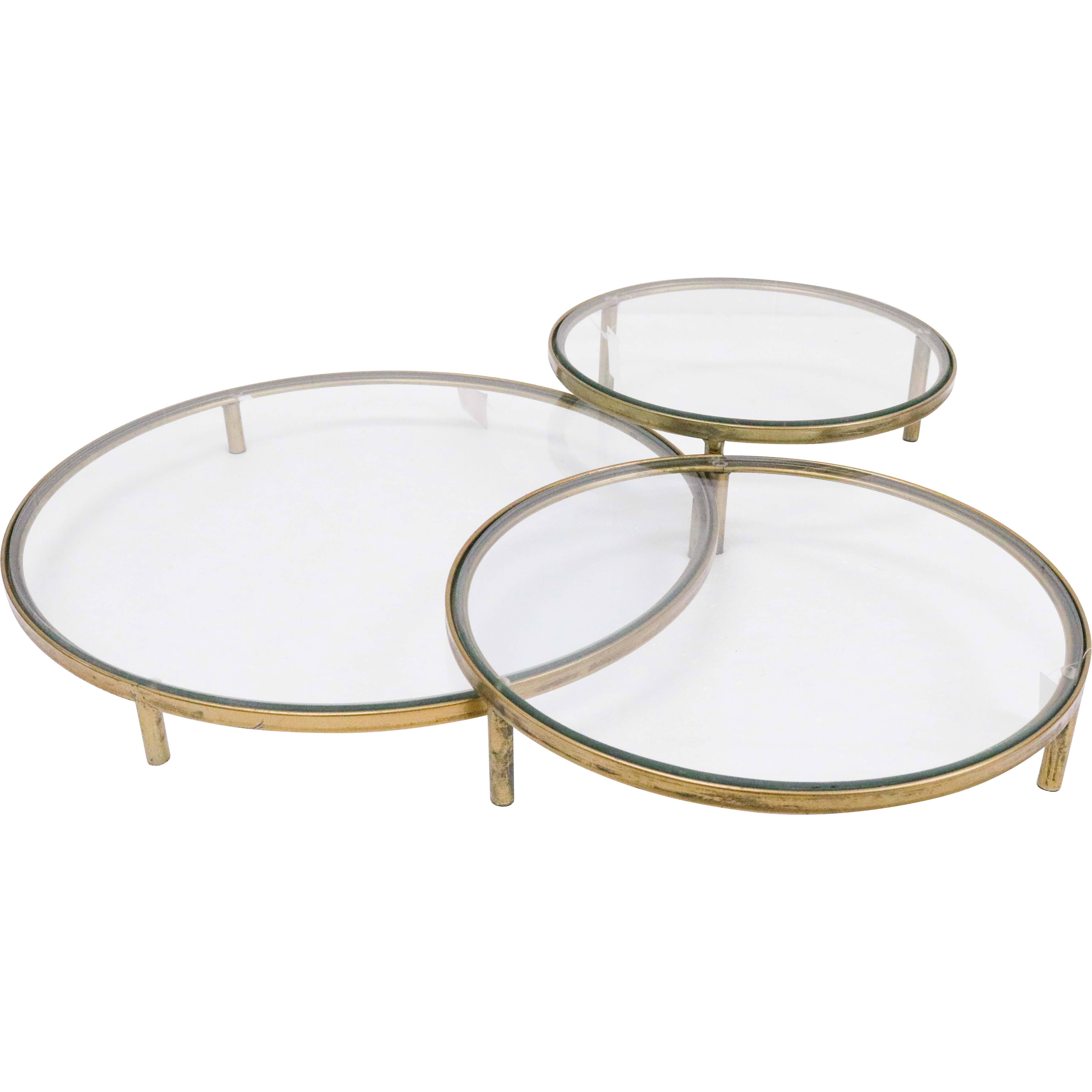 Display Trays S/3 Metal/Glass