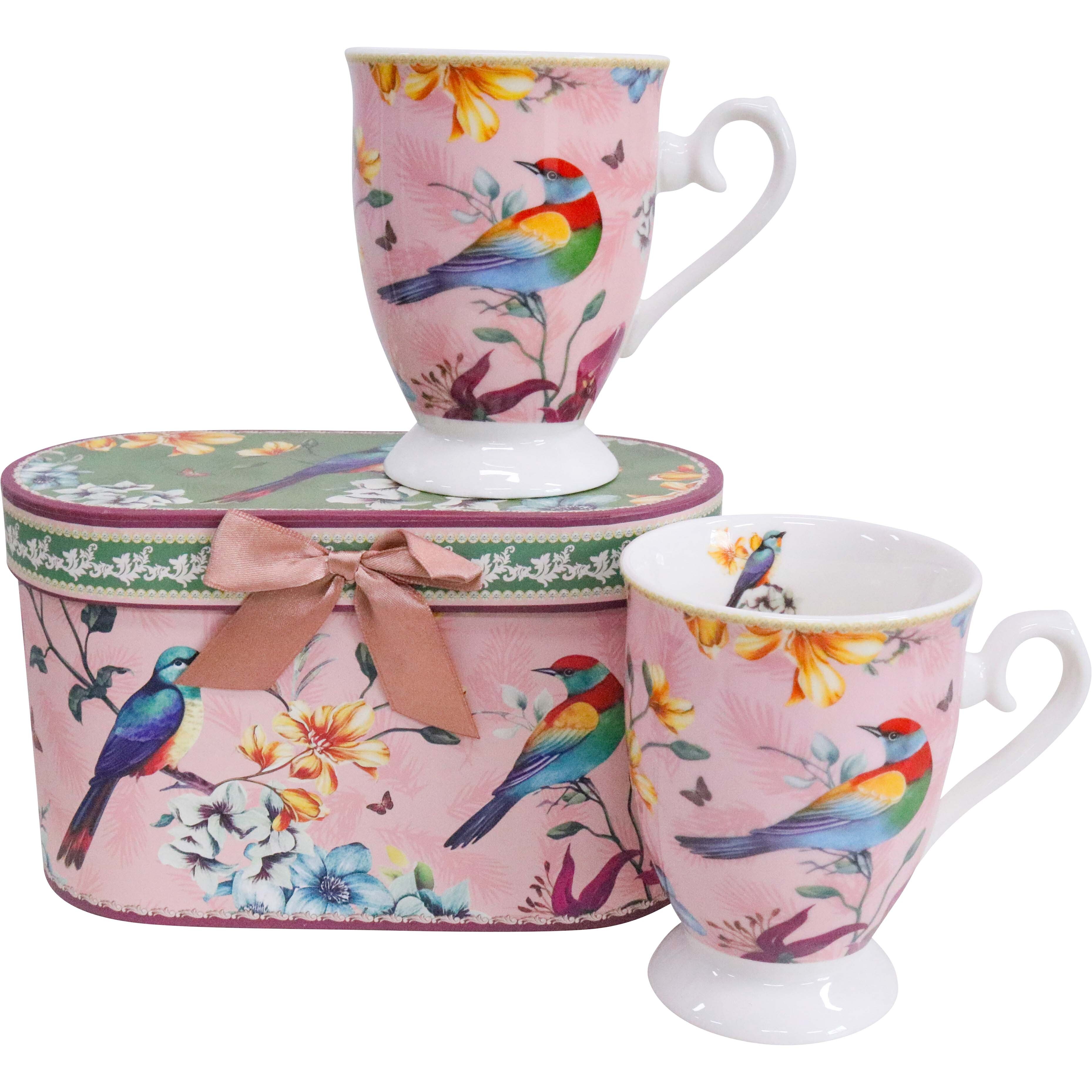 Teacups S/2 Pretty Birds