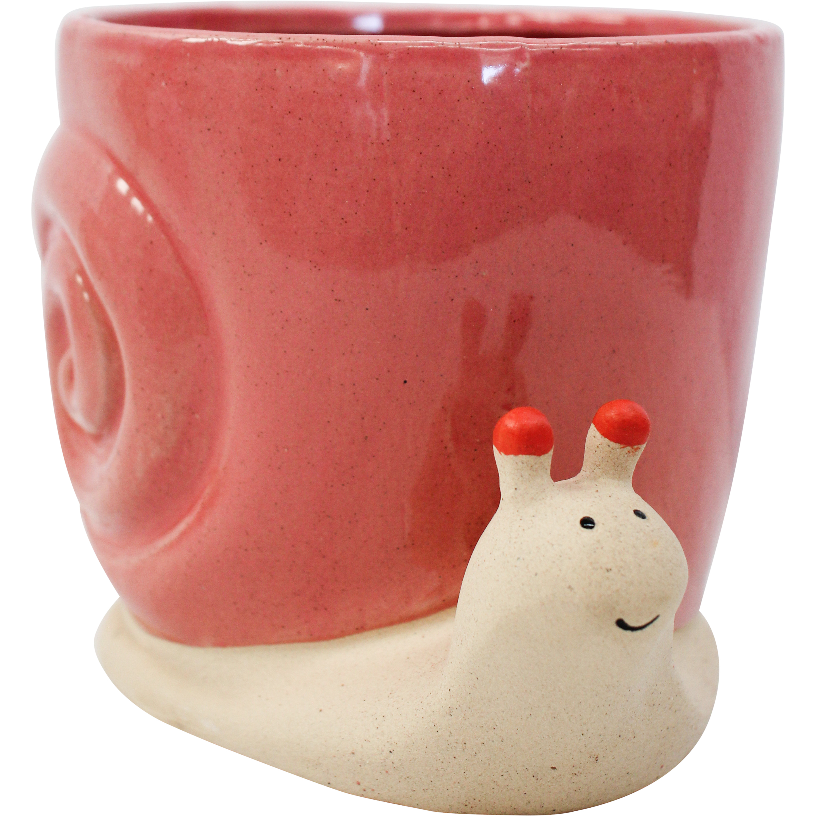 Planter Lucky Snail Rust Lrg