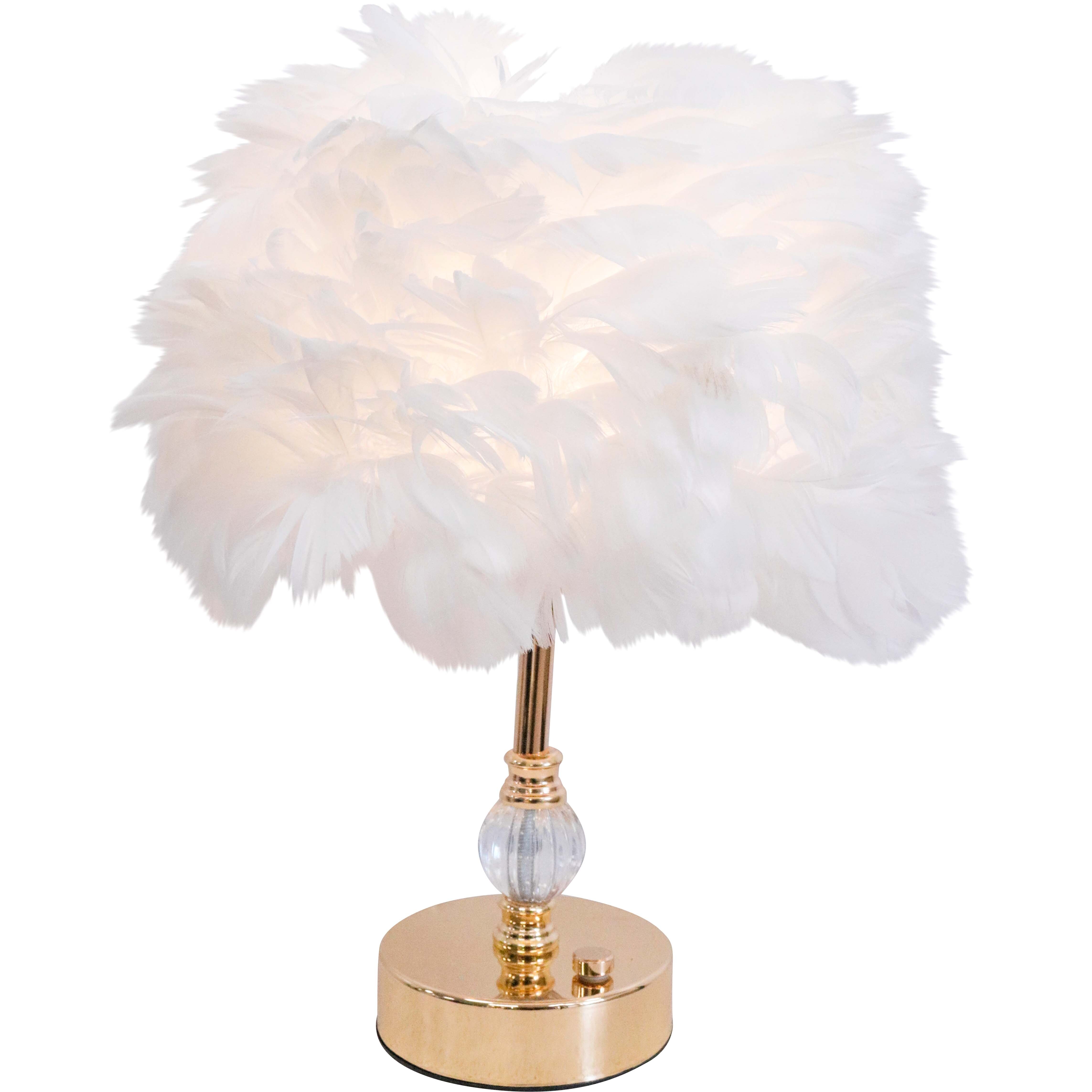 USB Lamp Feather White