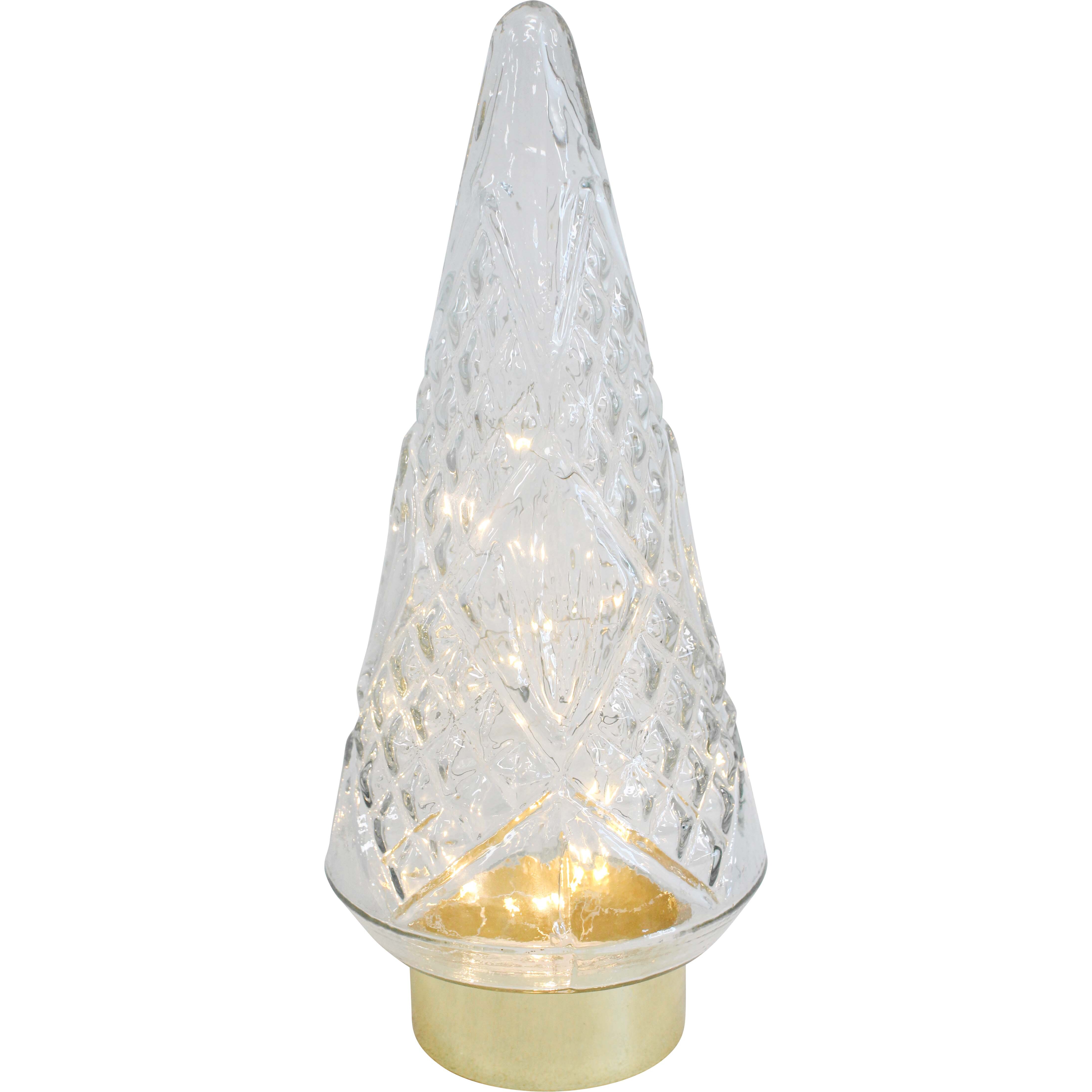 LED Glass Xmas Tree Lrg