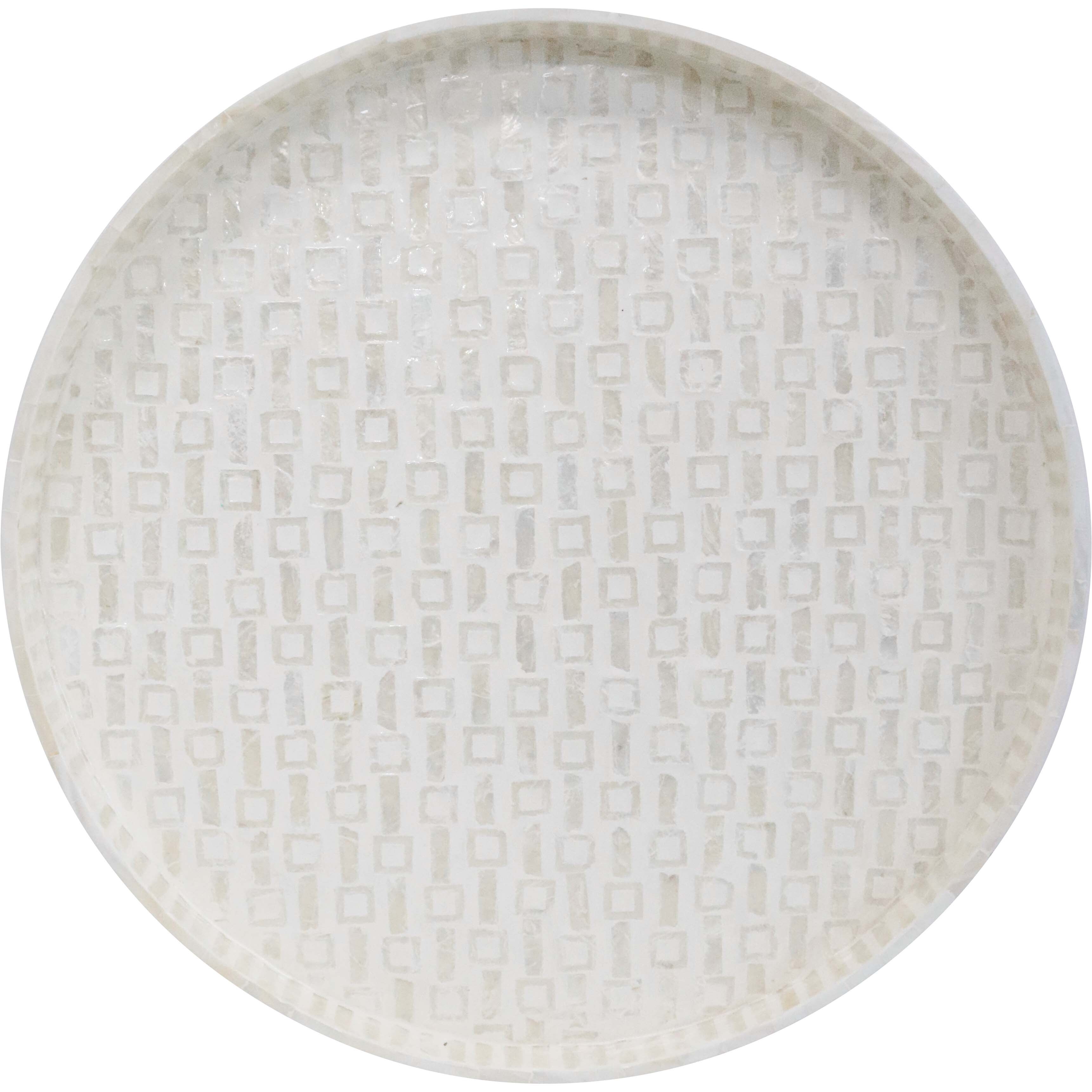 Tray XL Capiz Ivory