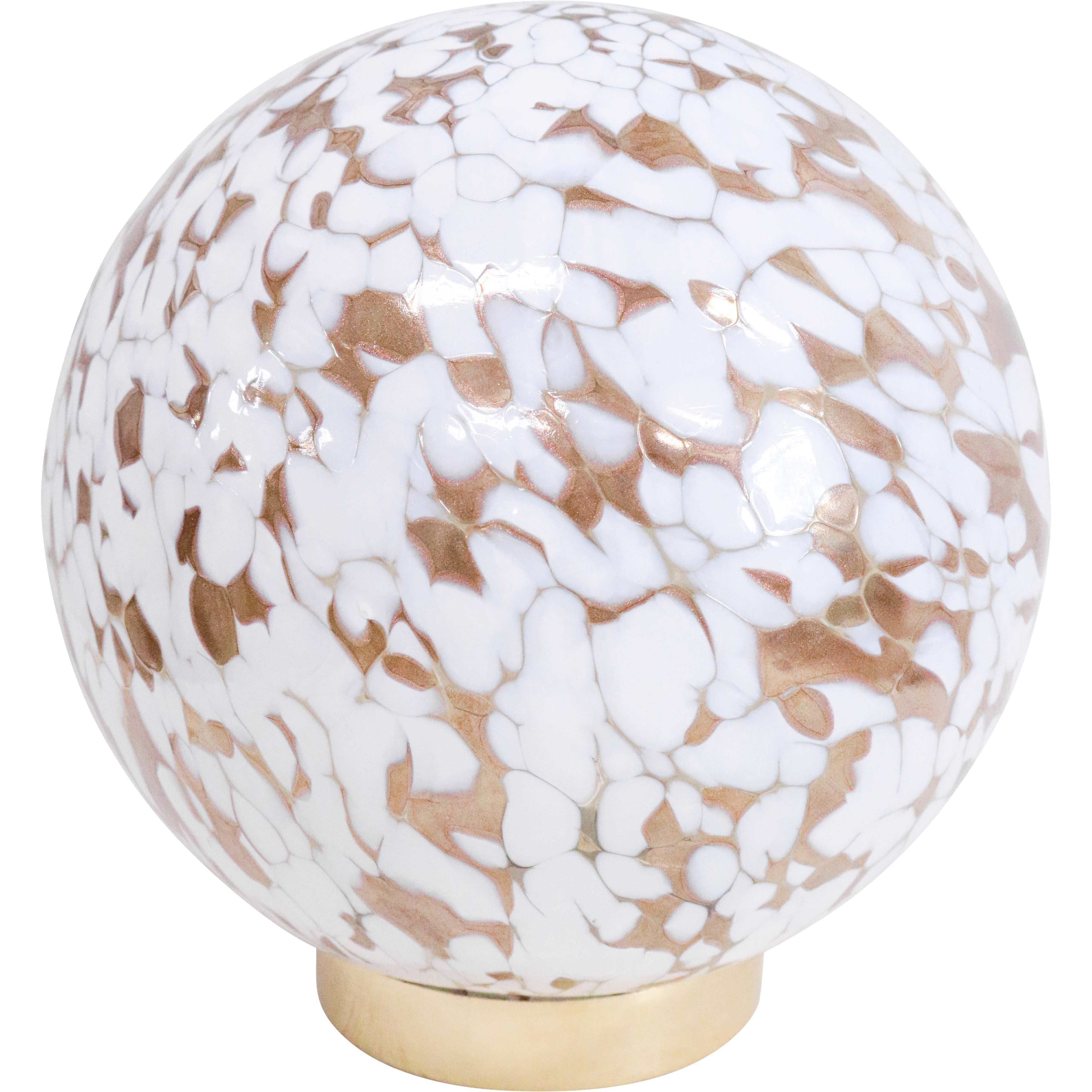 LED Glass Ball White Med 