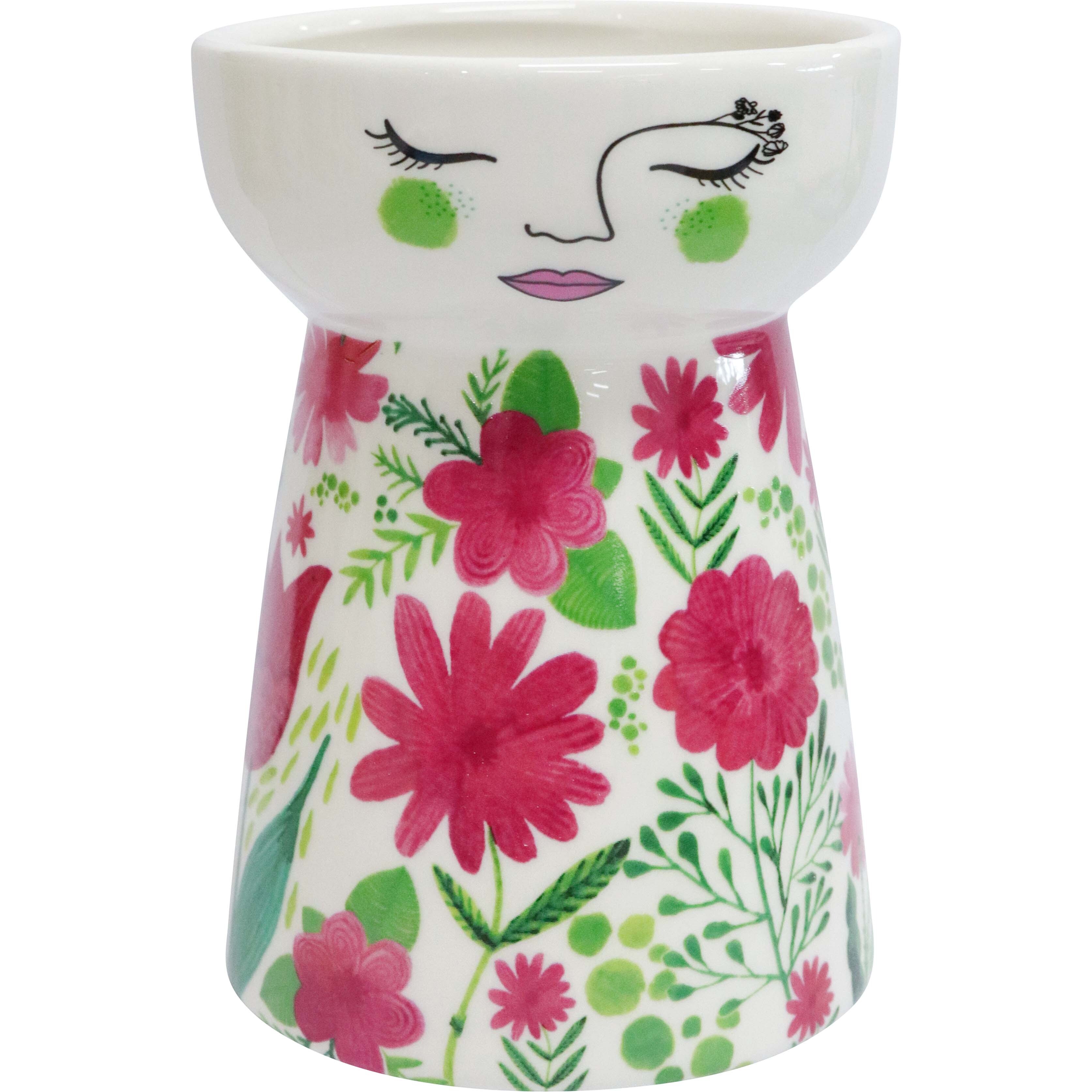 Petite Doll Vase Springtime Asstd Colour