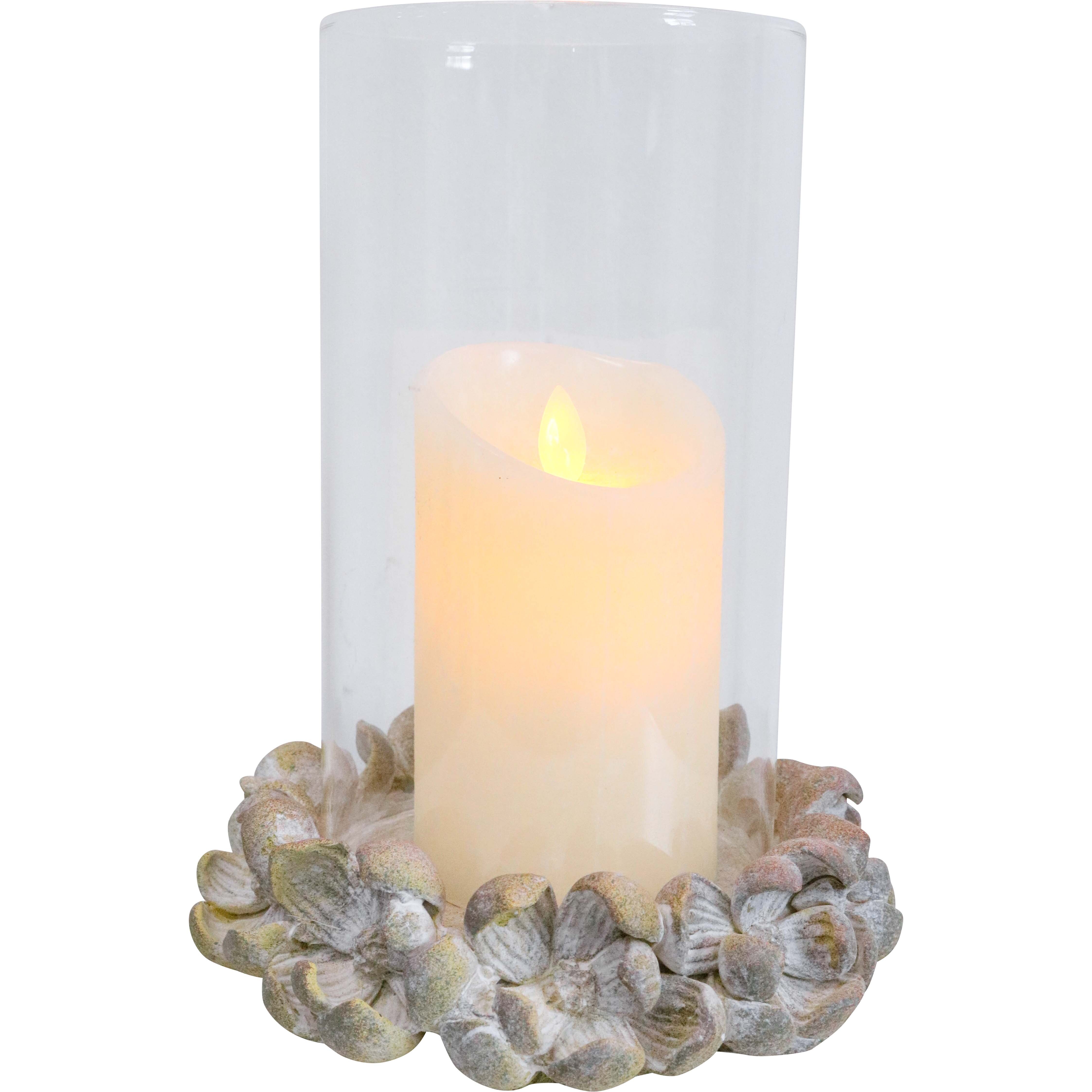 Garden Pod Candleholder w/Glass