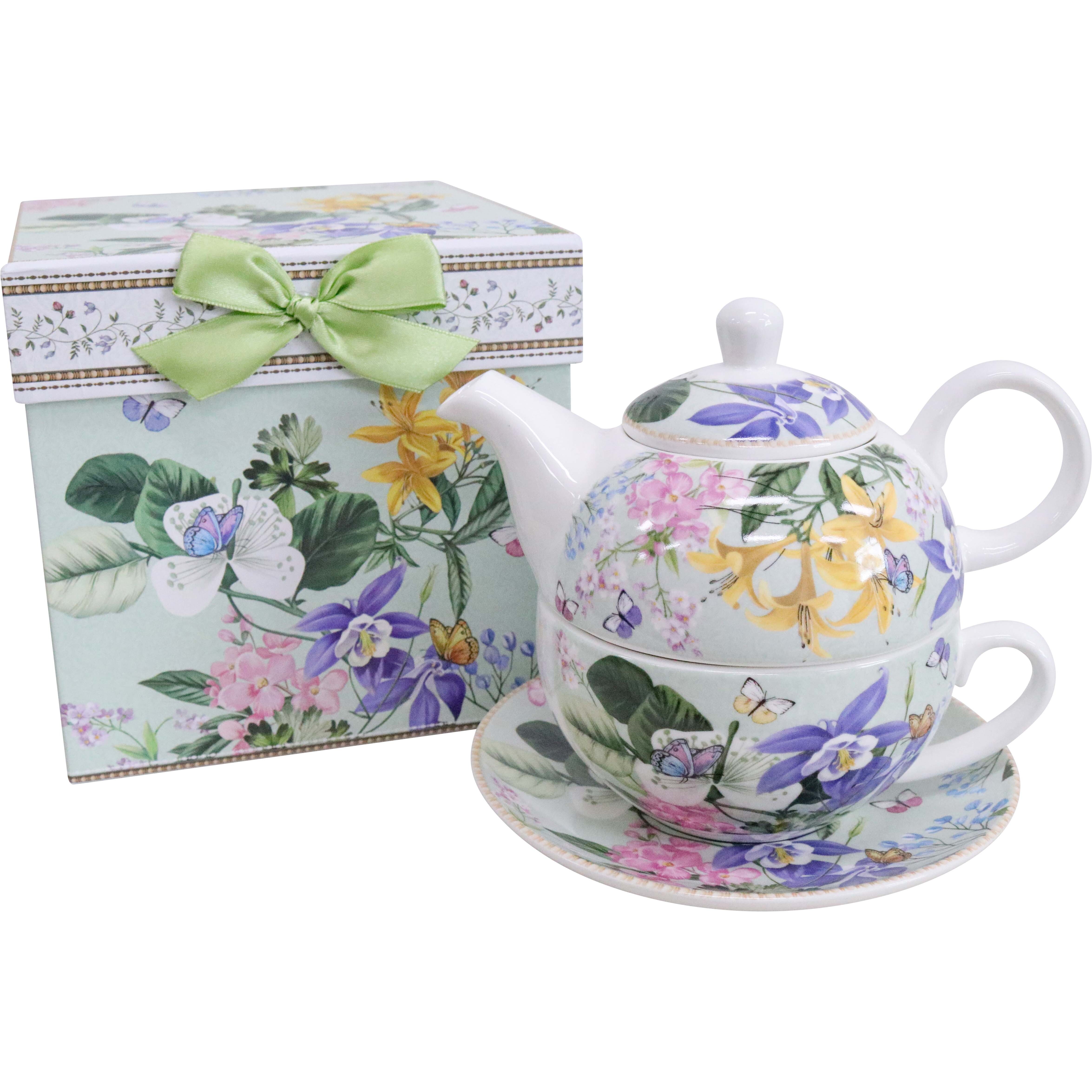 Tea Set Garden Florals