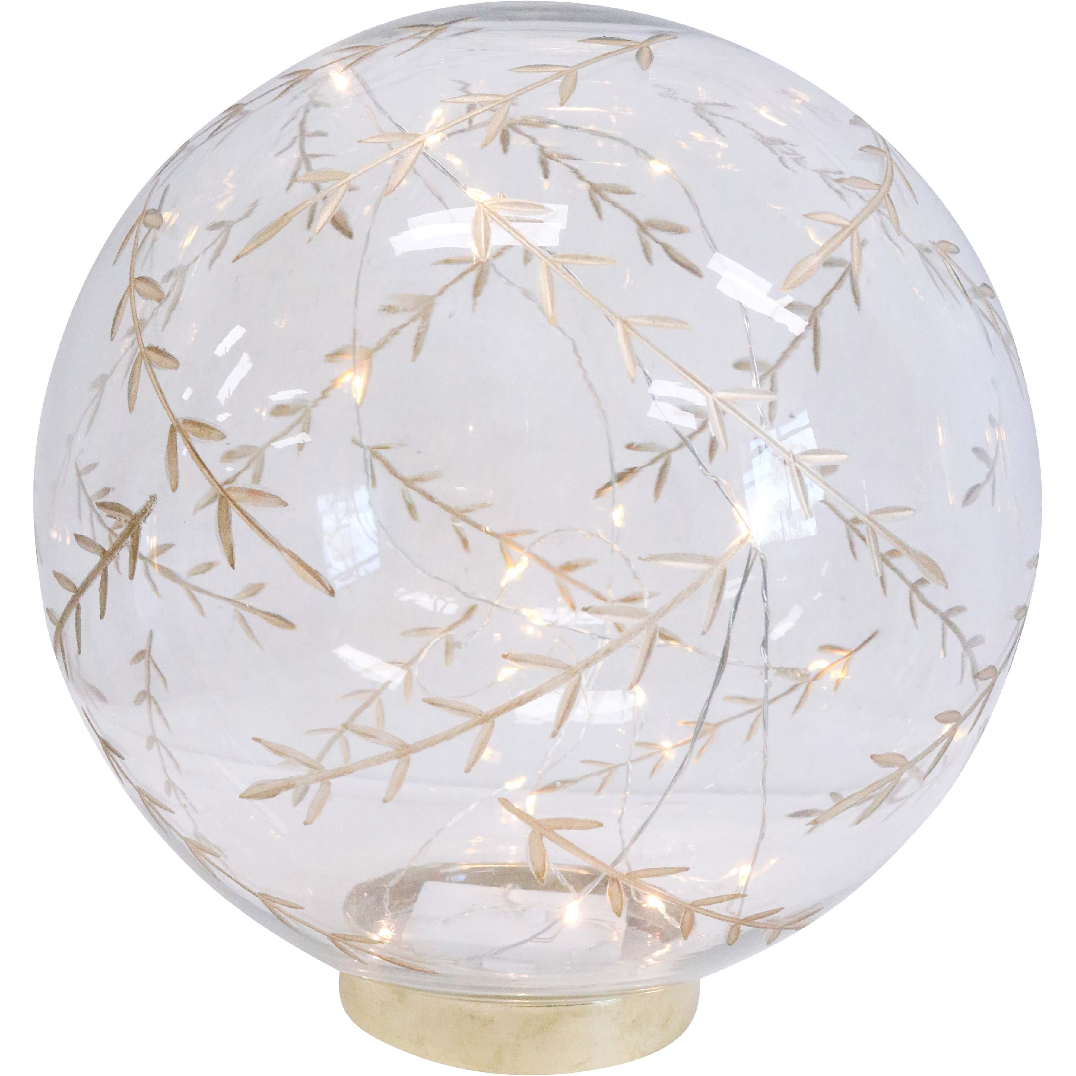 LED Glass Leaf Ball XL