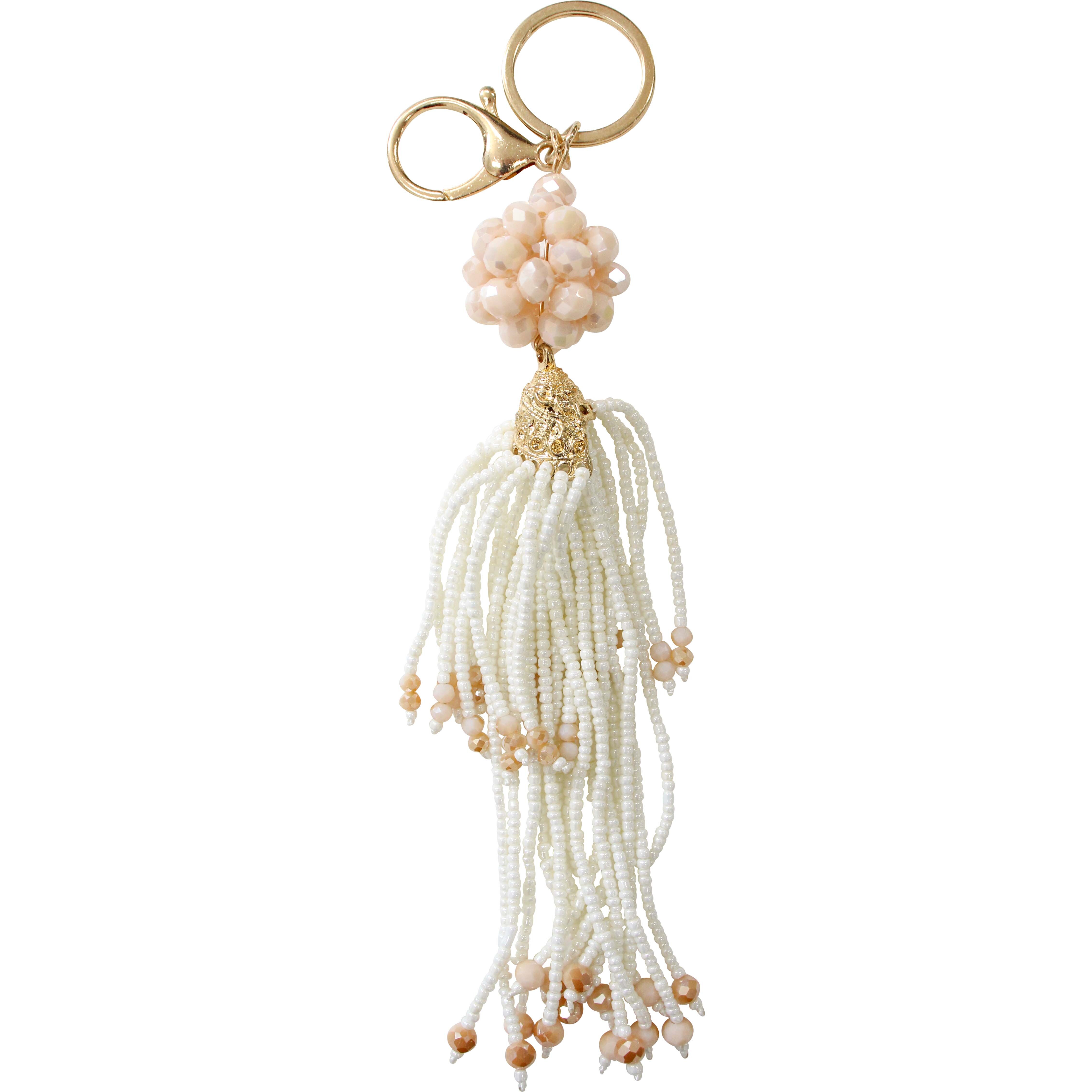 Keyring/ Bag Hanger Ivory