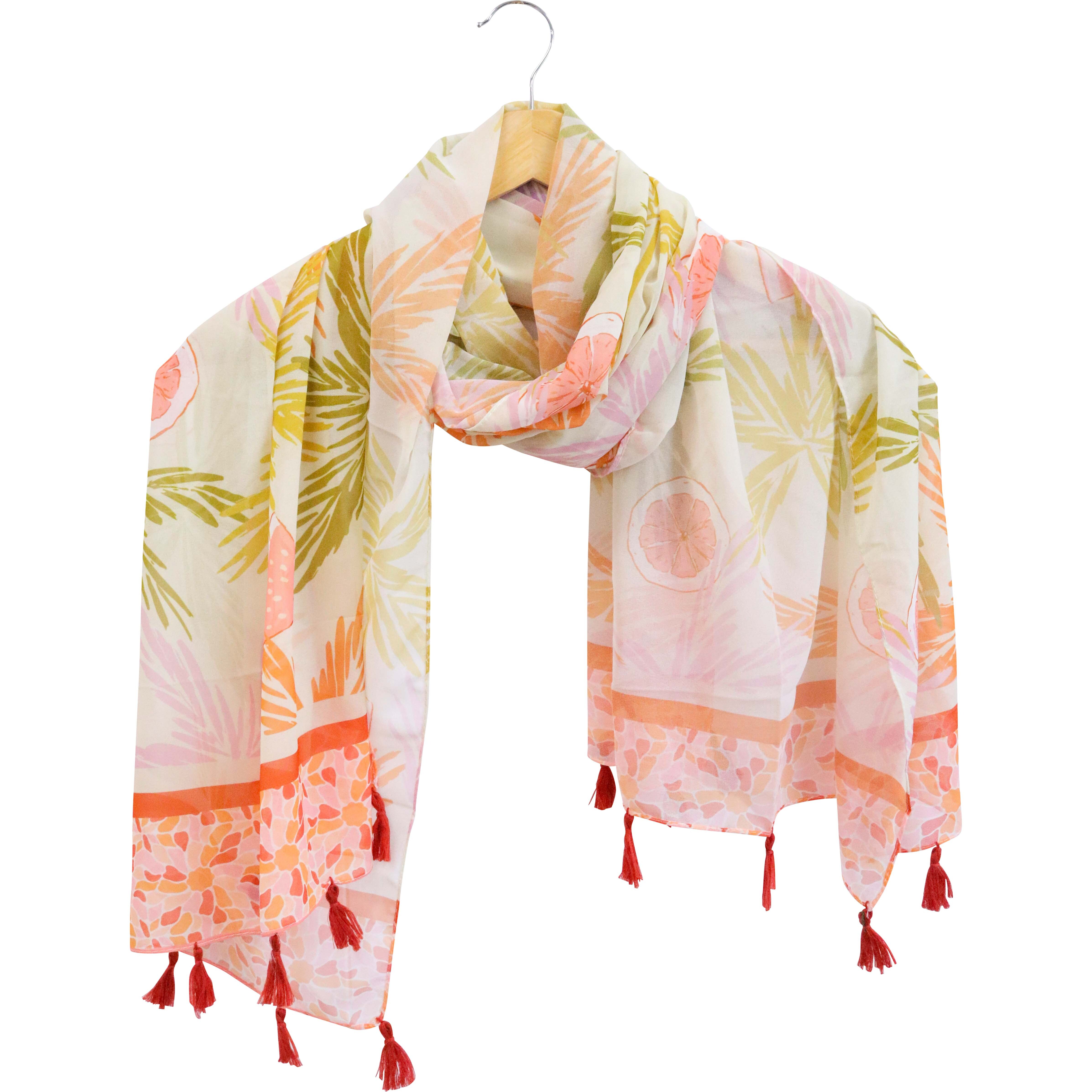 Scarf/Sarong Pastel Palms