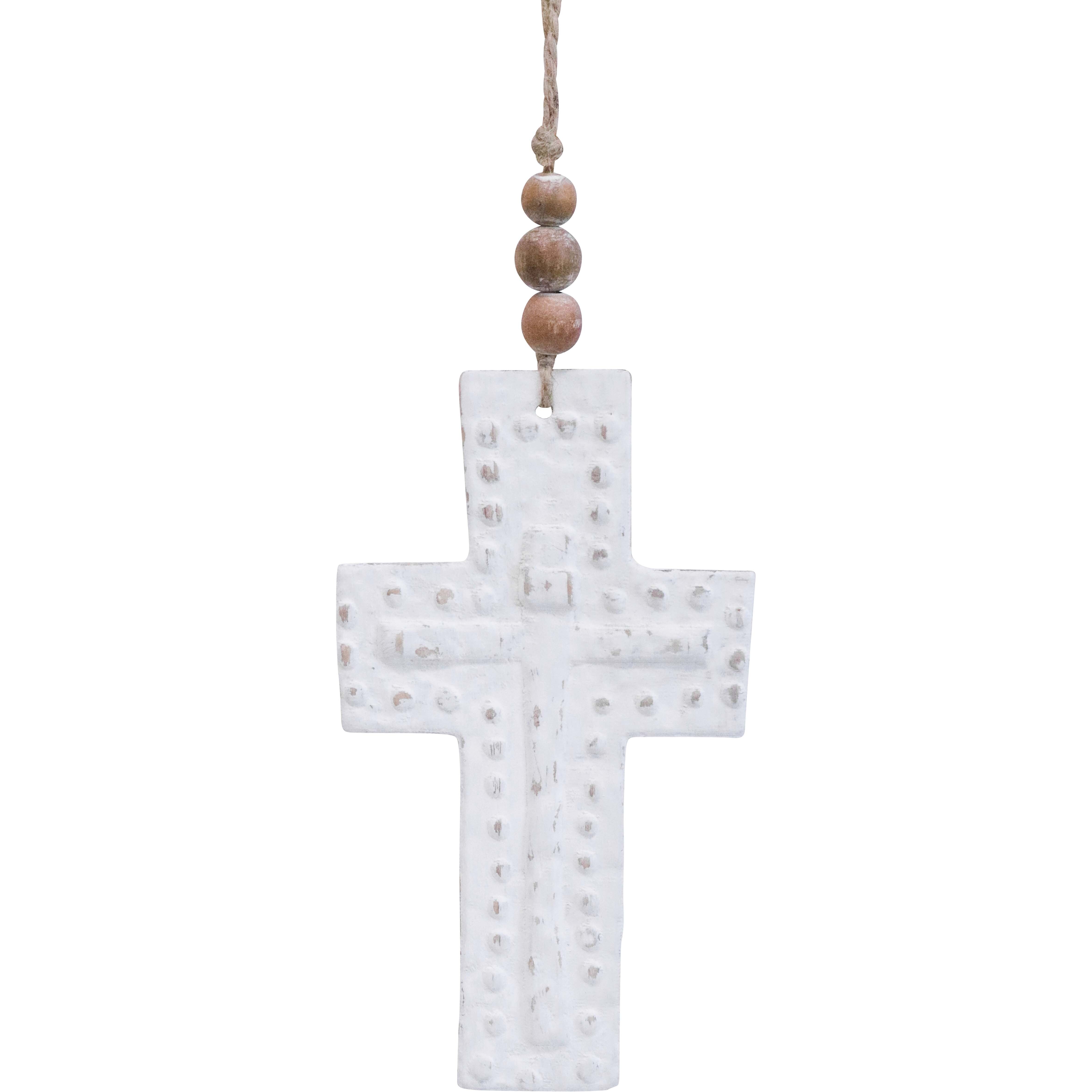 Cross Imprint Beaded