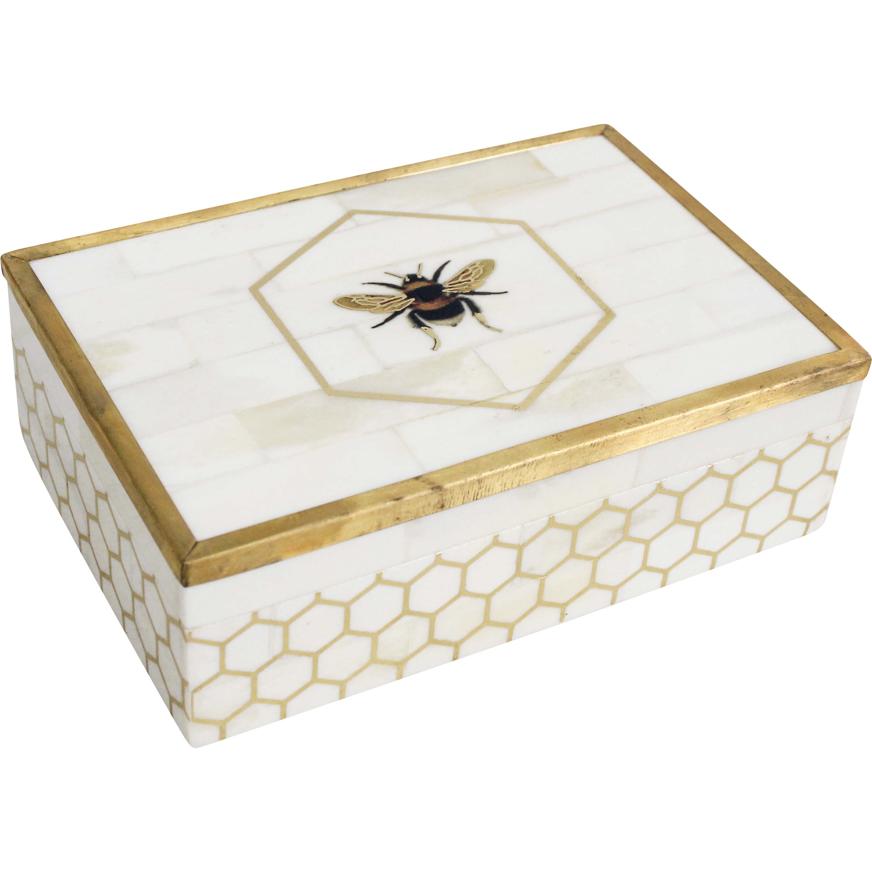 Bee Box Brass Inlay