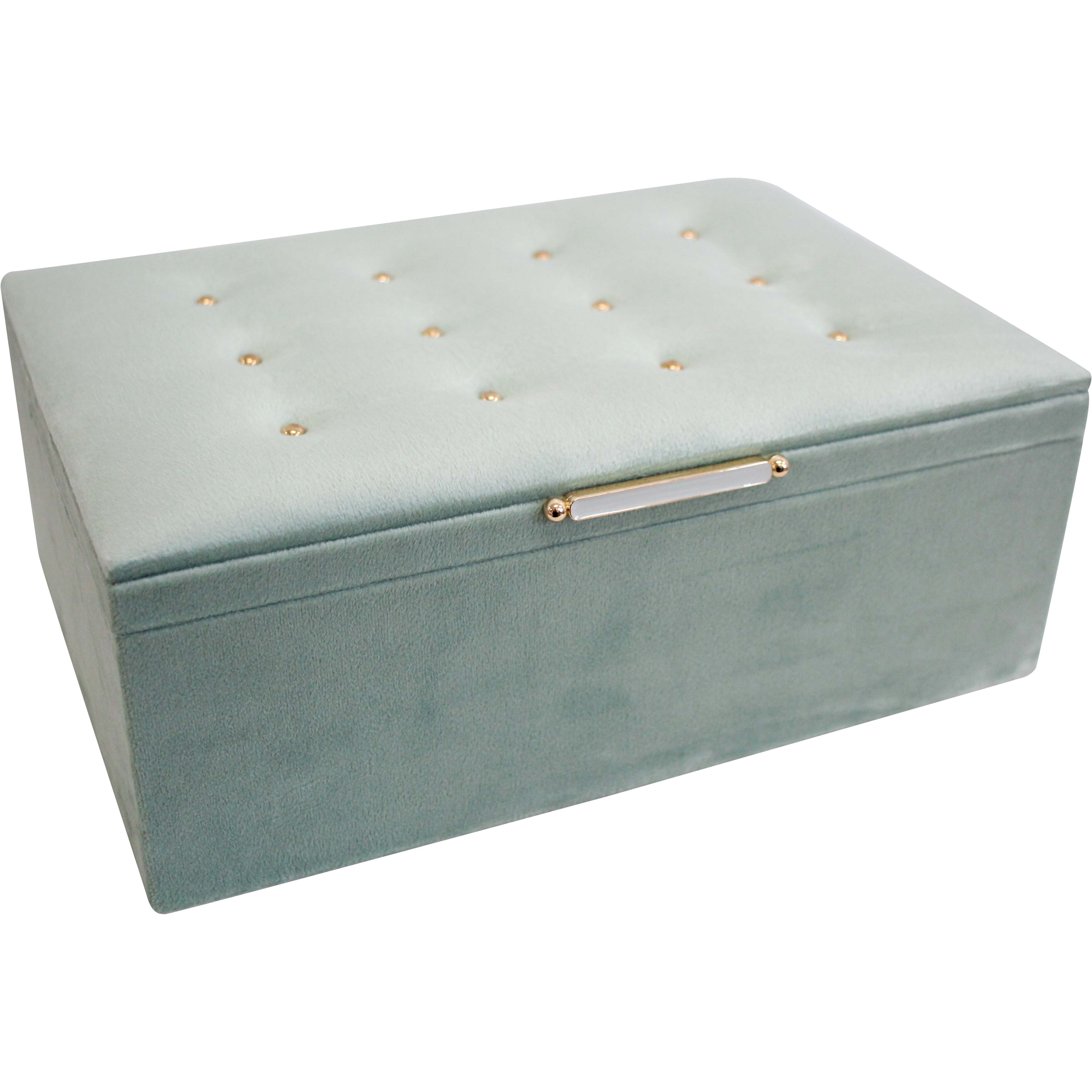 Velvet Jewellery Box Lrg Dew