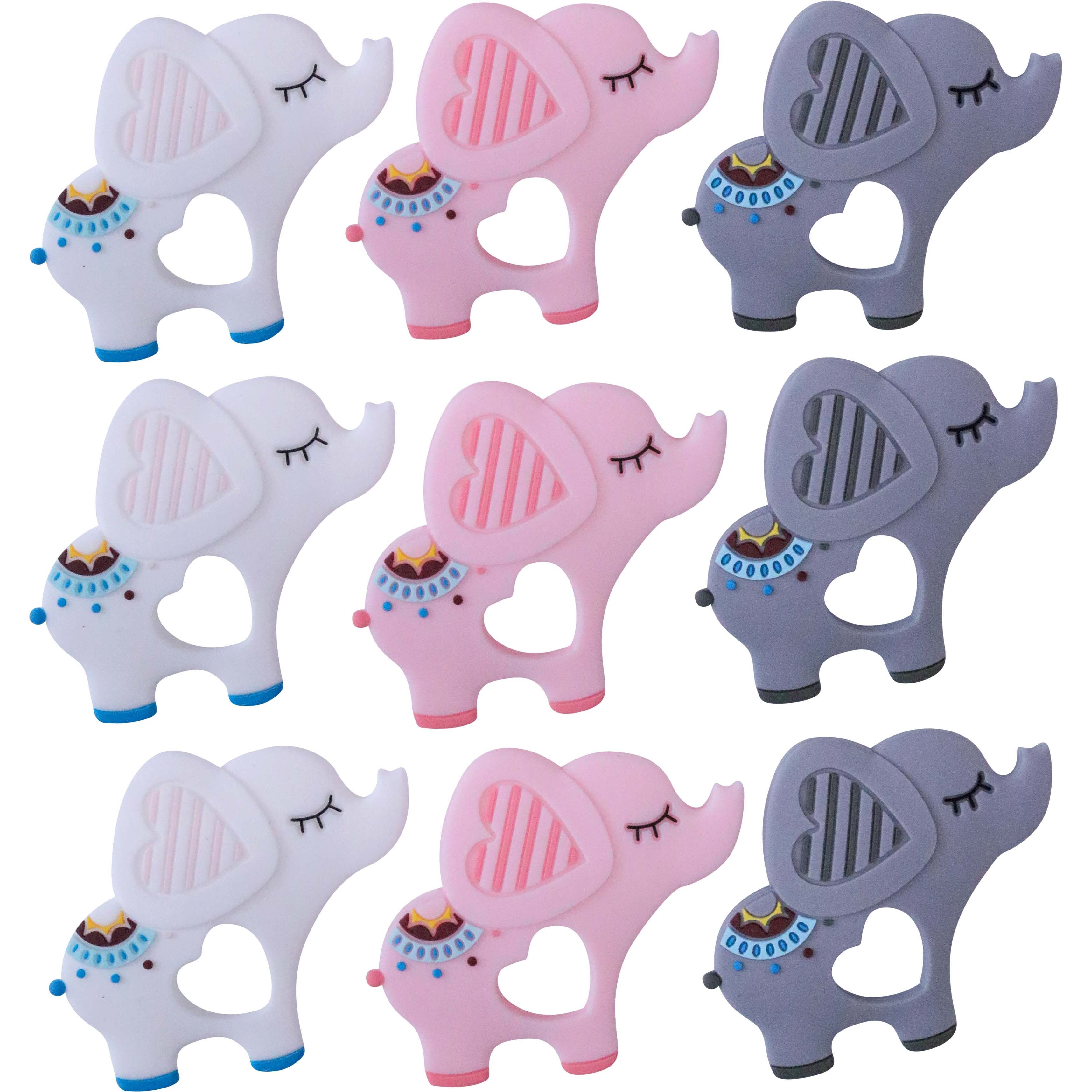 Teether Toy Asstd Elephants