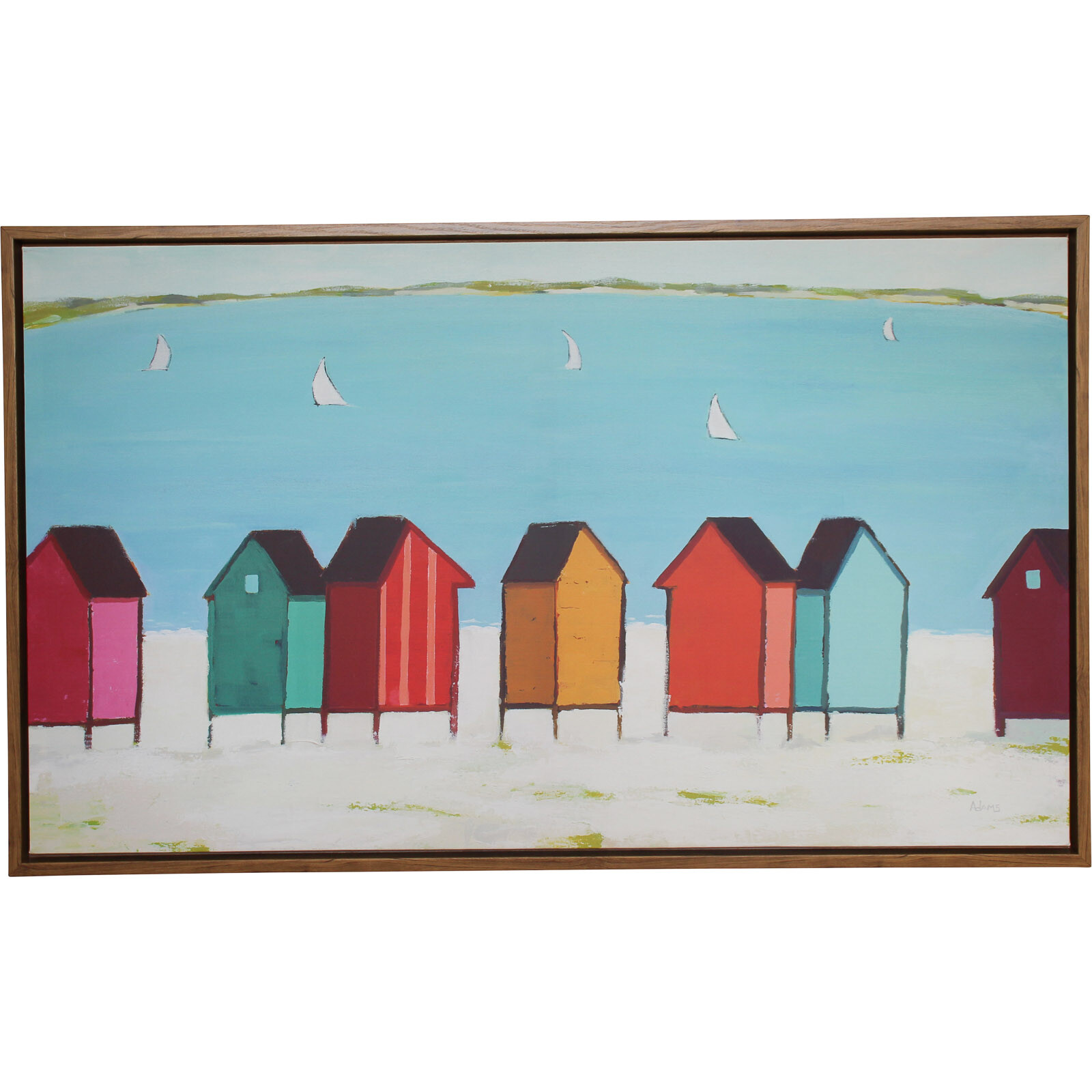 Framed Canvas Cabanas