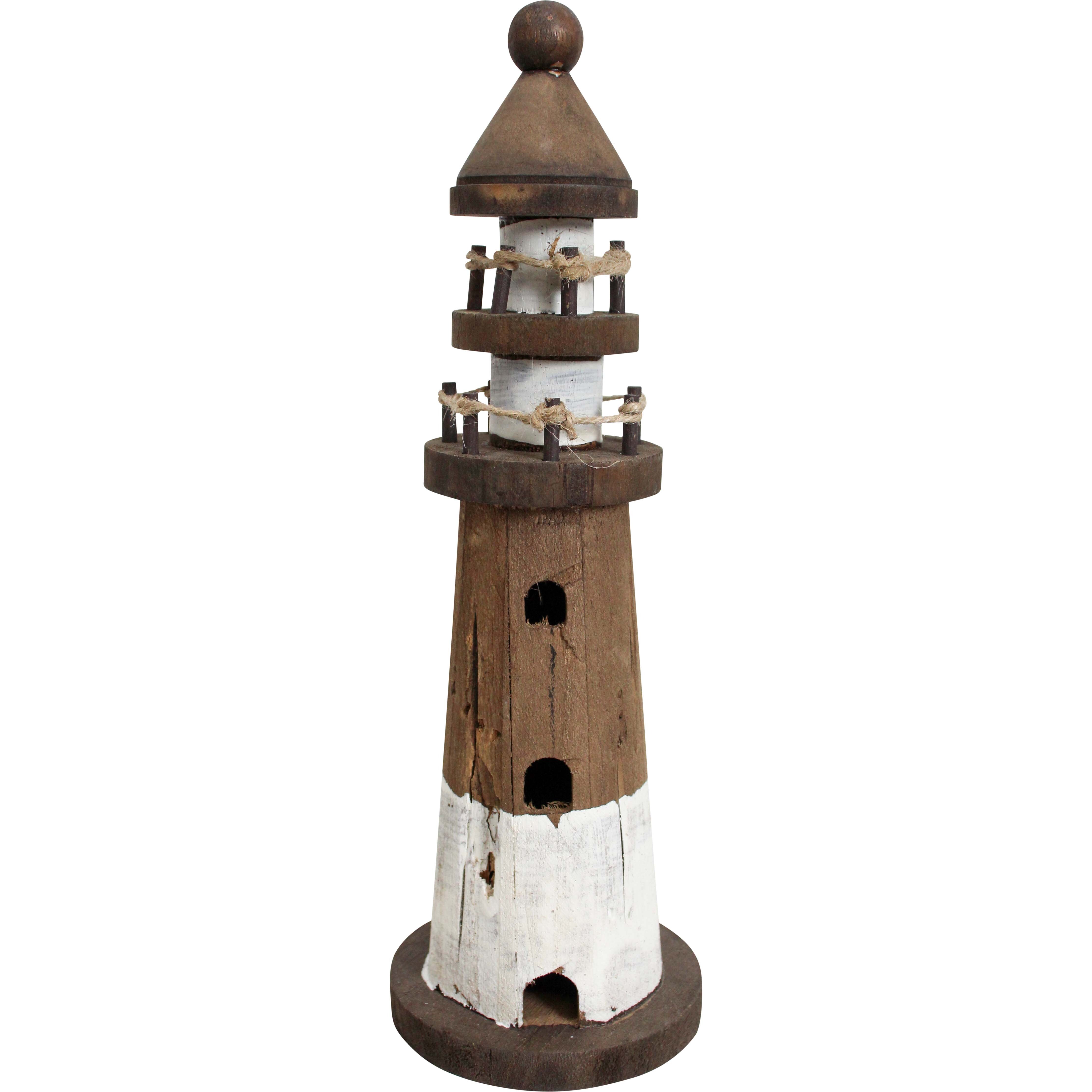 Lighthouse Sml Rustic White