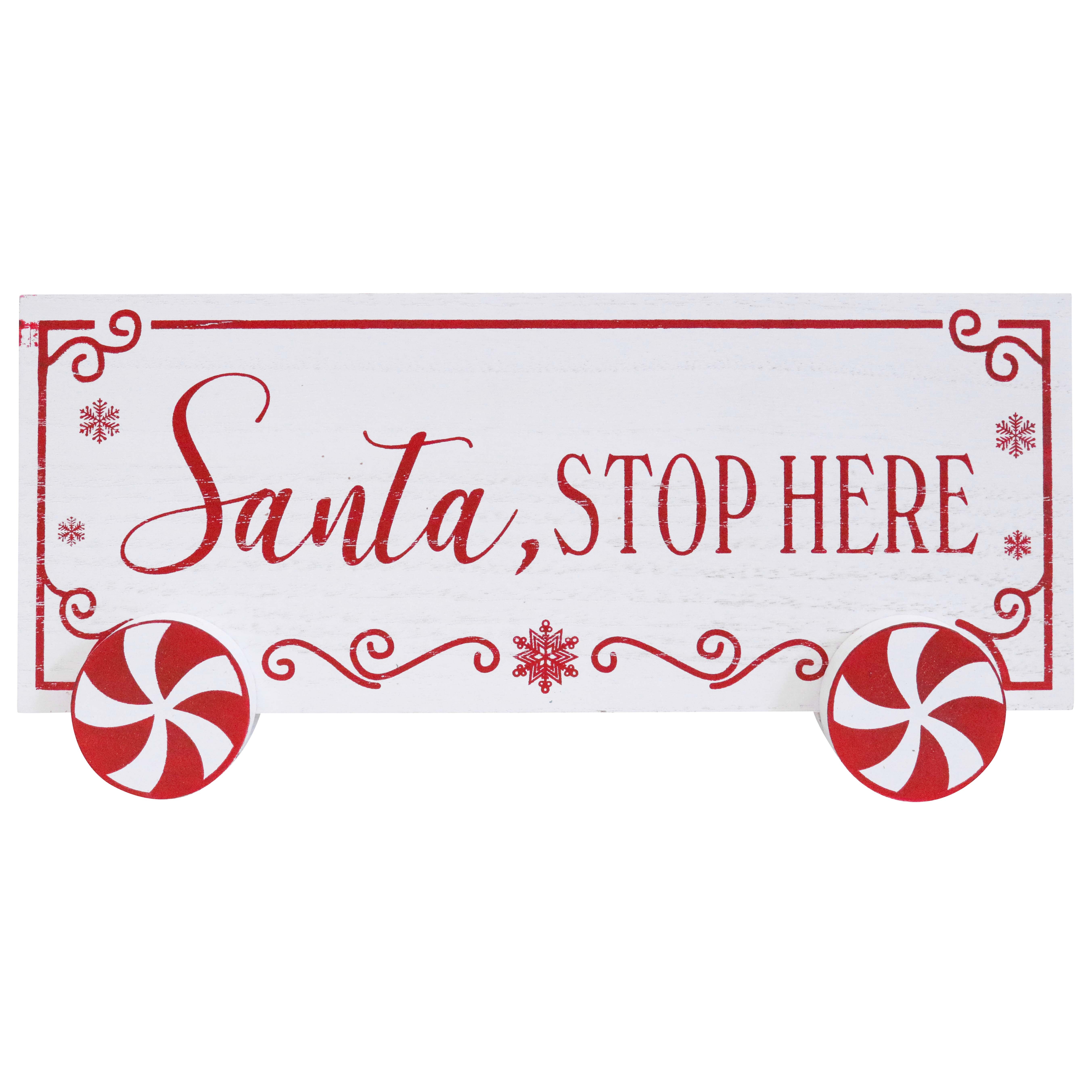 Sign Santa Stop Here