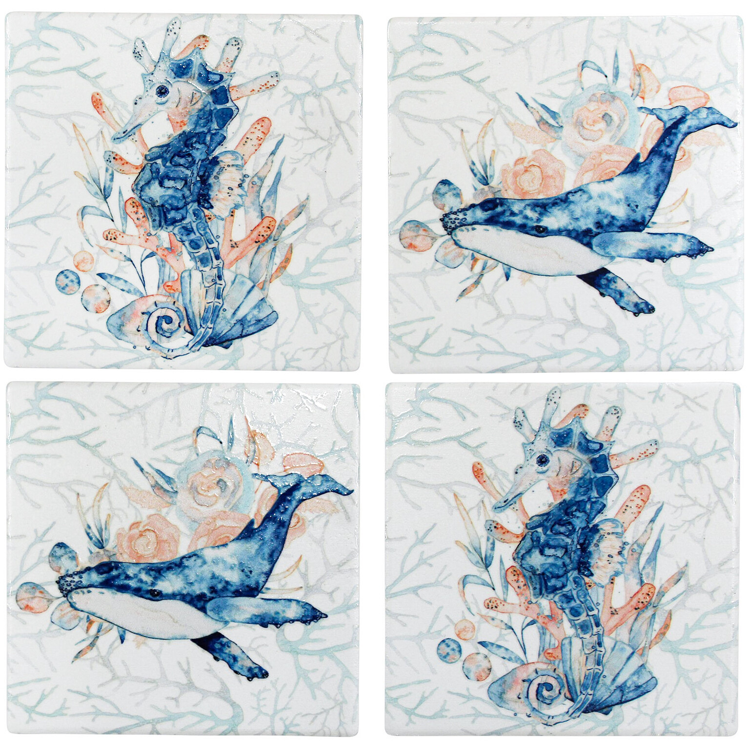 Coasters S/4 Ocean Animals