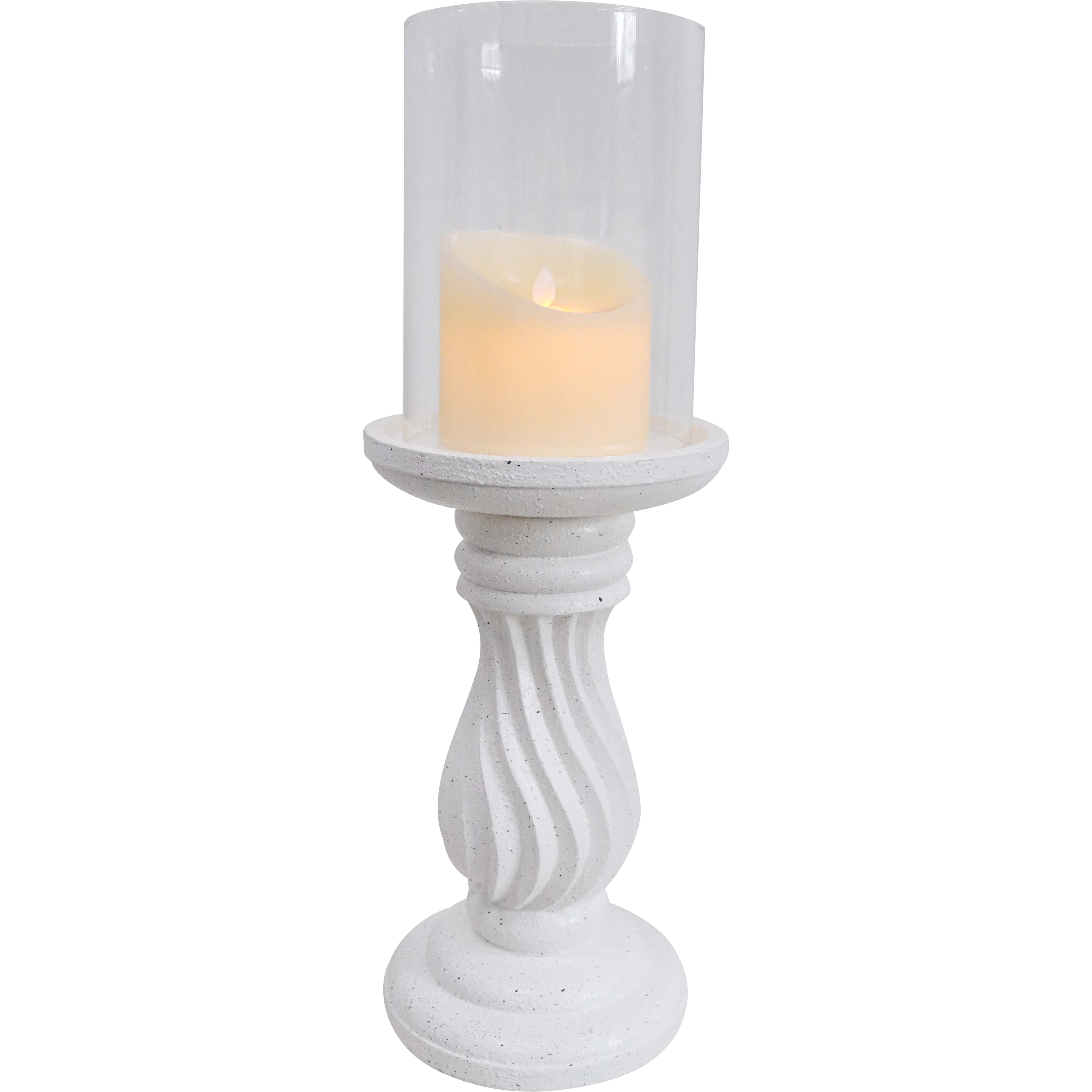 Courtyard Candle Holder w/Glass