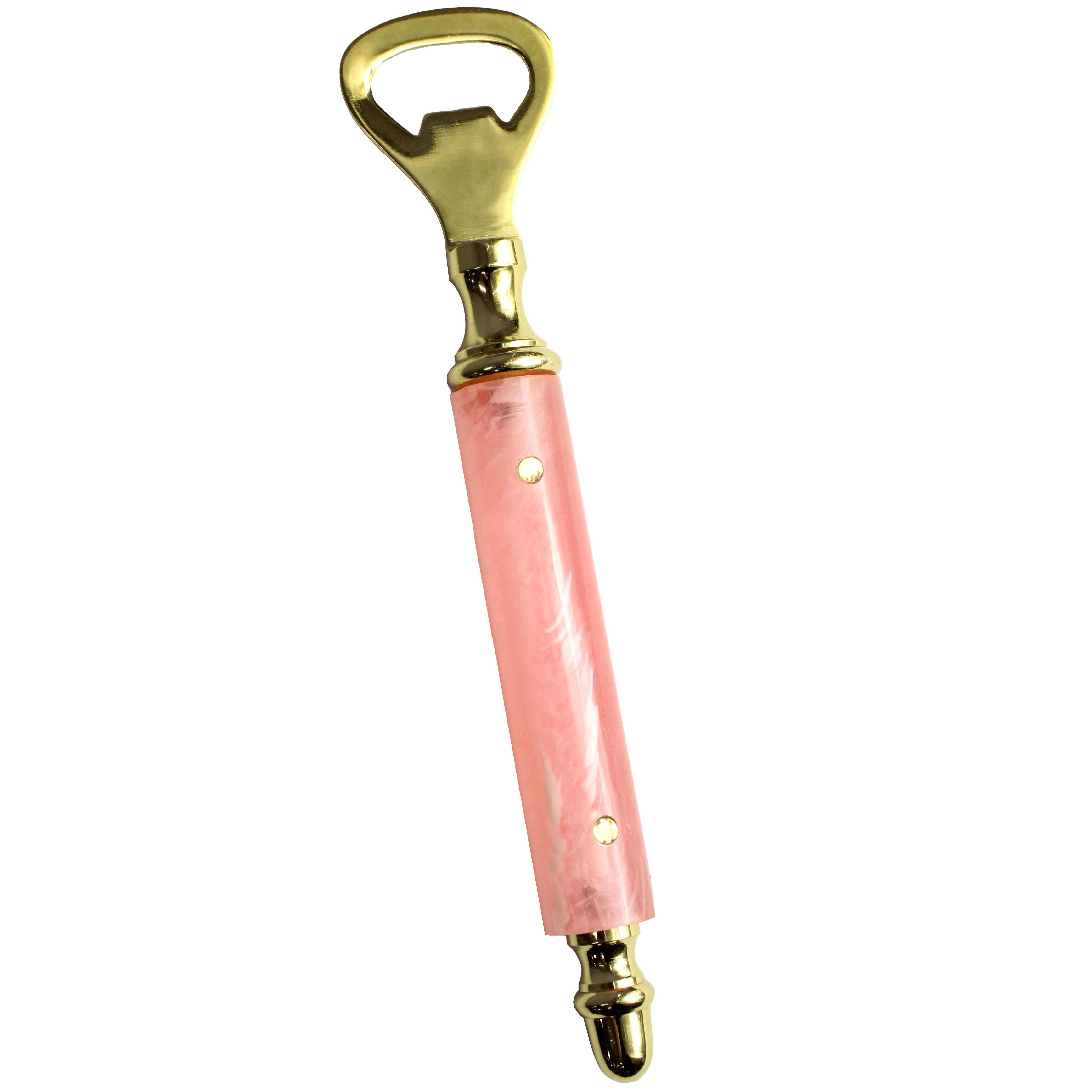 Bottle Opener Pink Marbleised