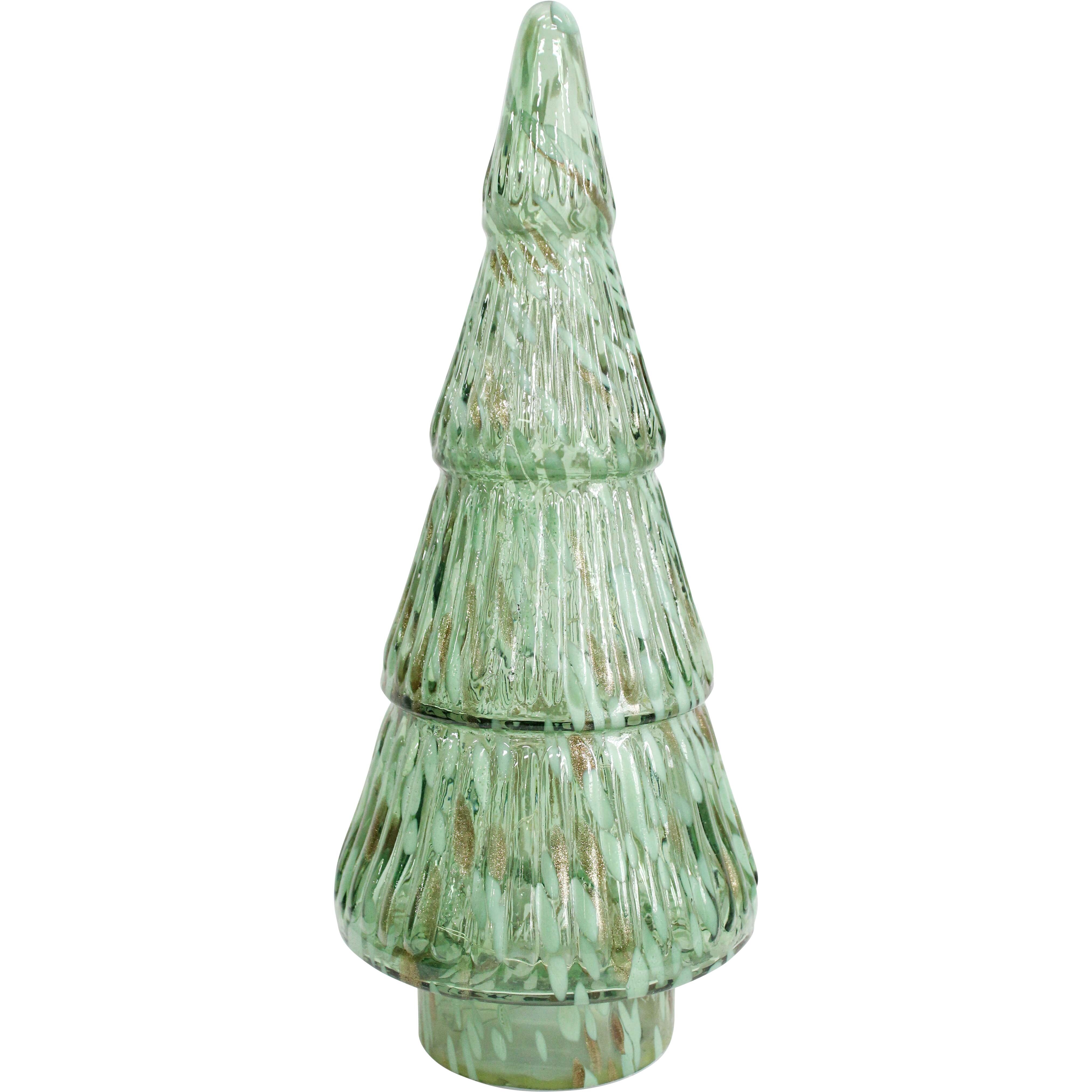 LED Glass Xmas Tree Laurel Lrg