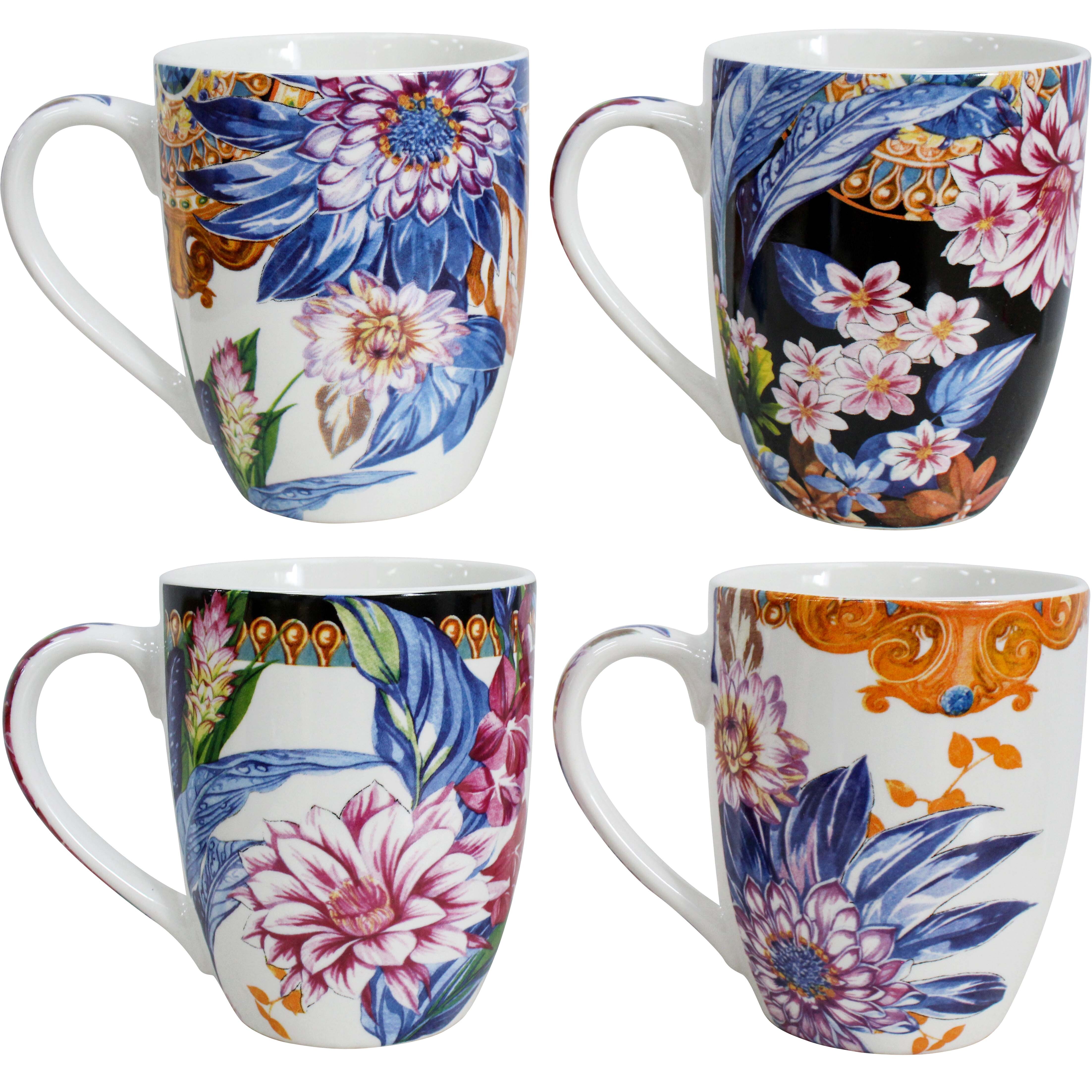 Mugs Bold Florals Asstd