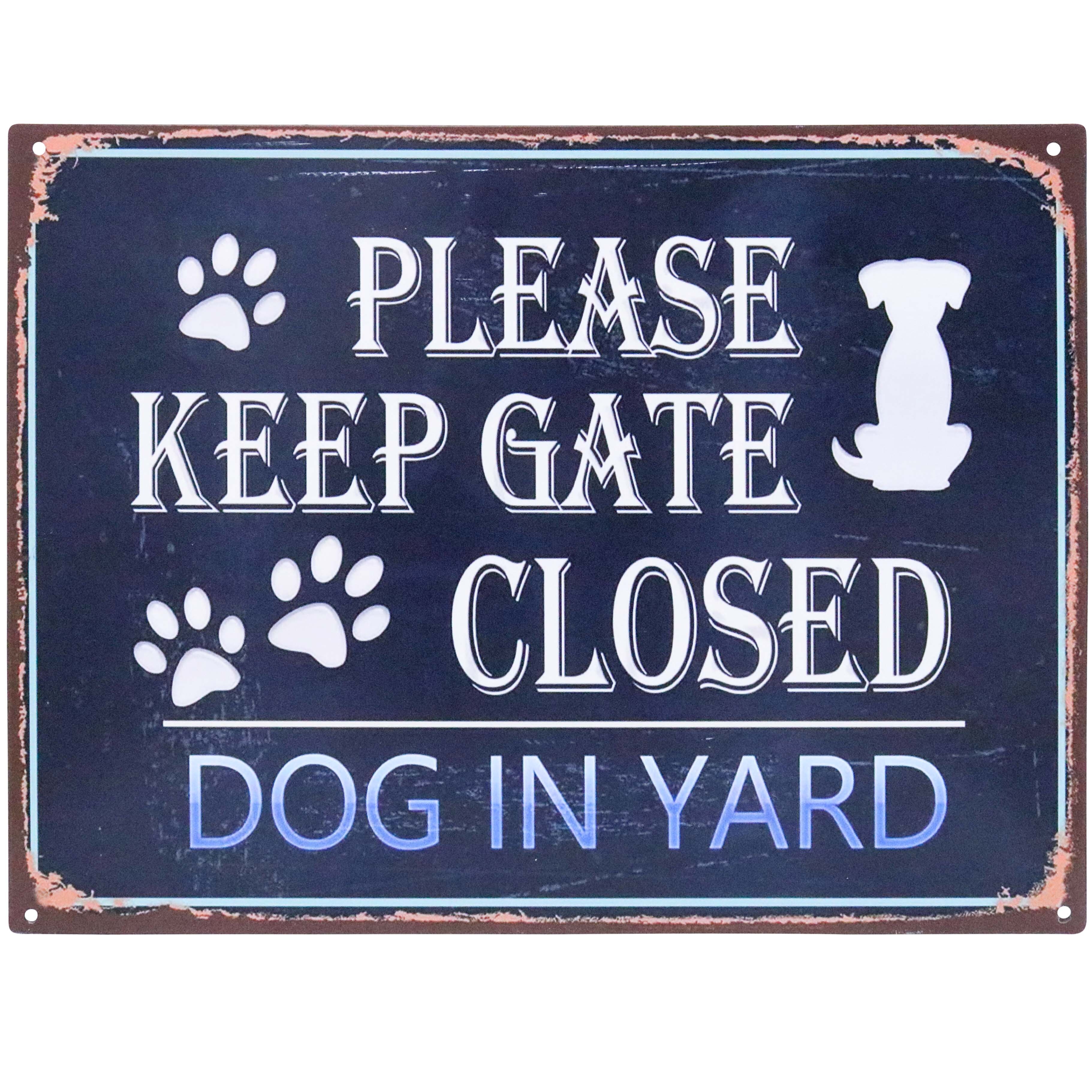 Sign Gate Closed