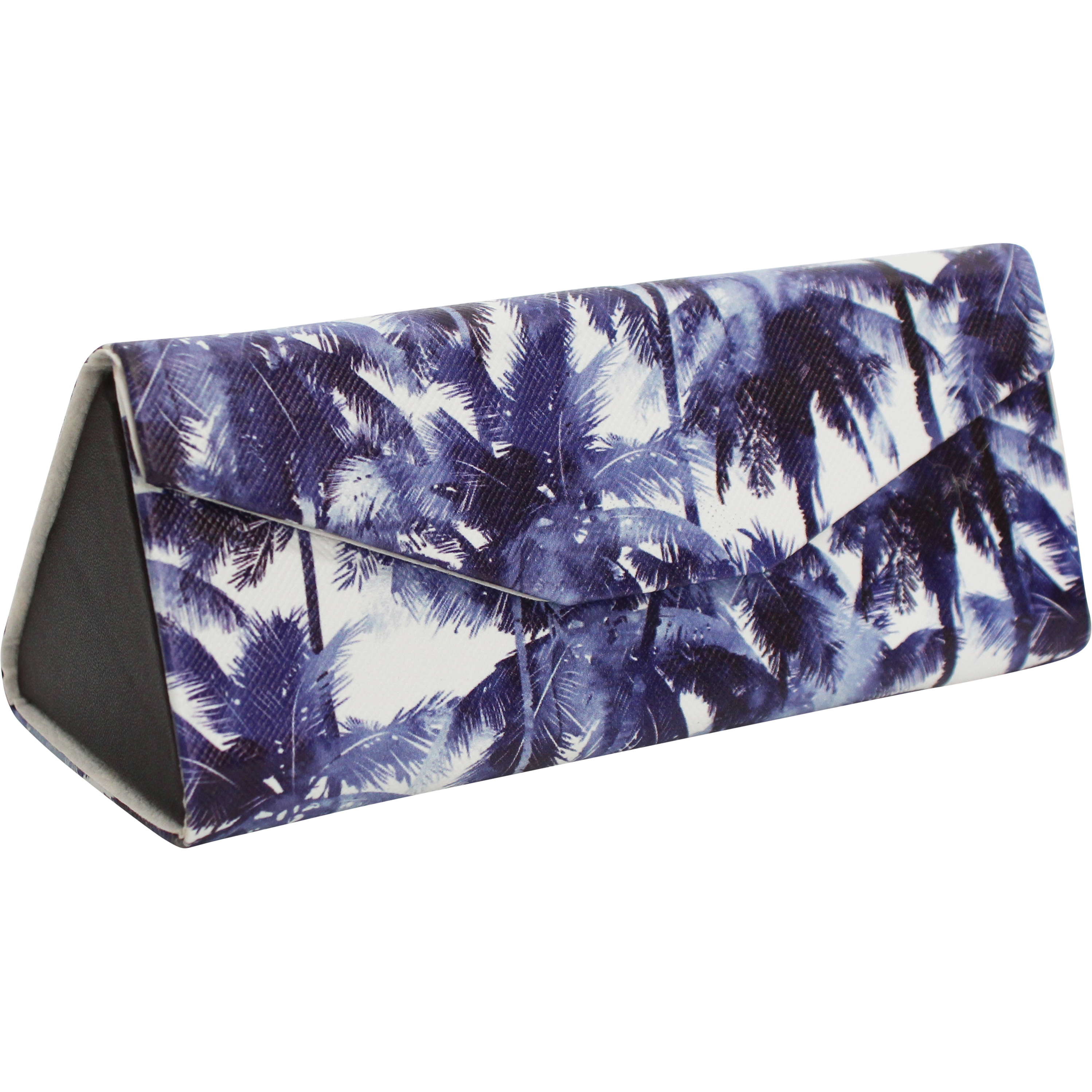 Glasses Case Navy Palm