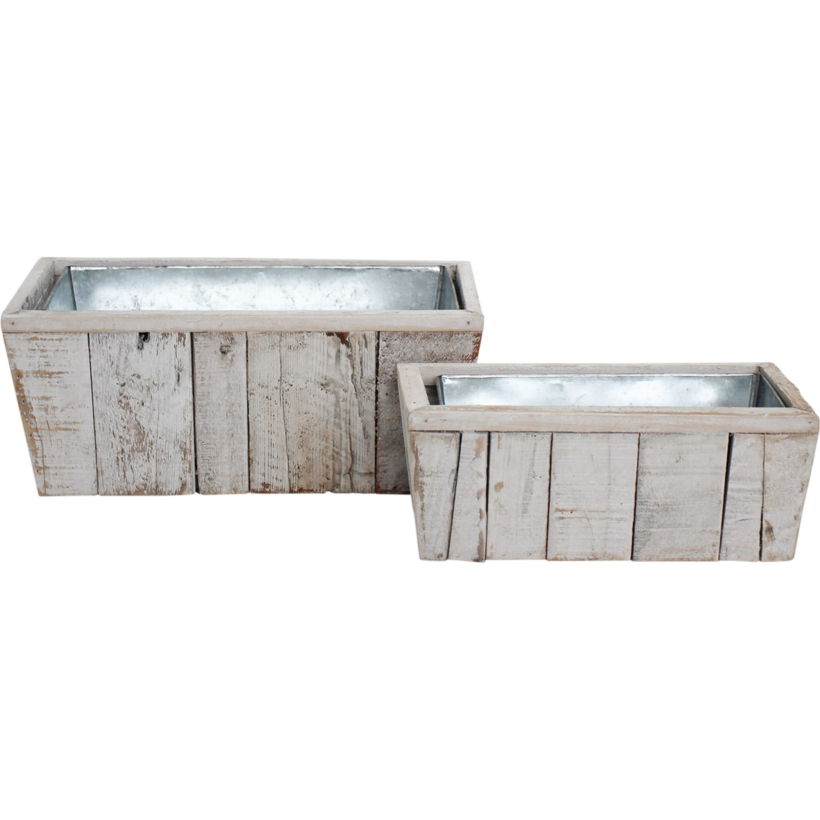 Planter Boxes S/2 W/Wash