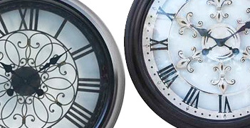 Open Back Wall Clocks